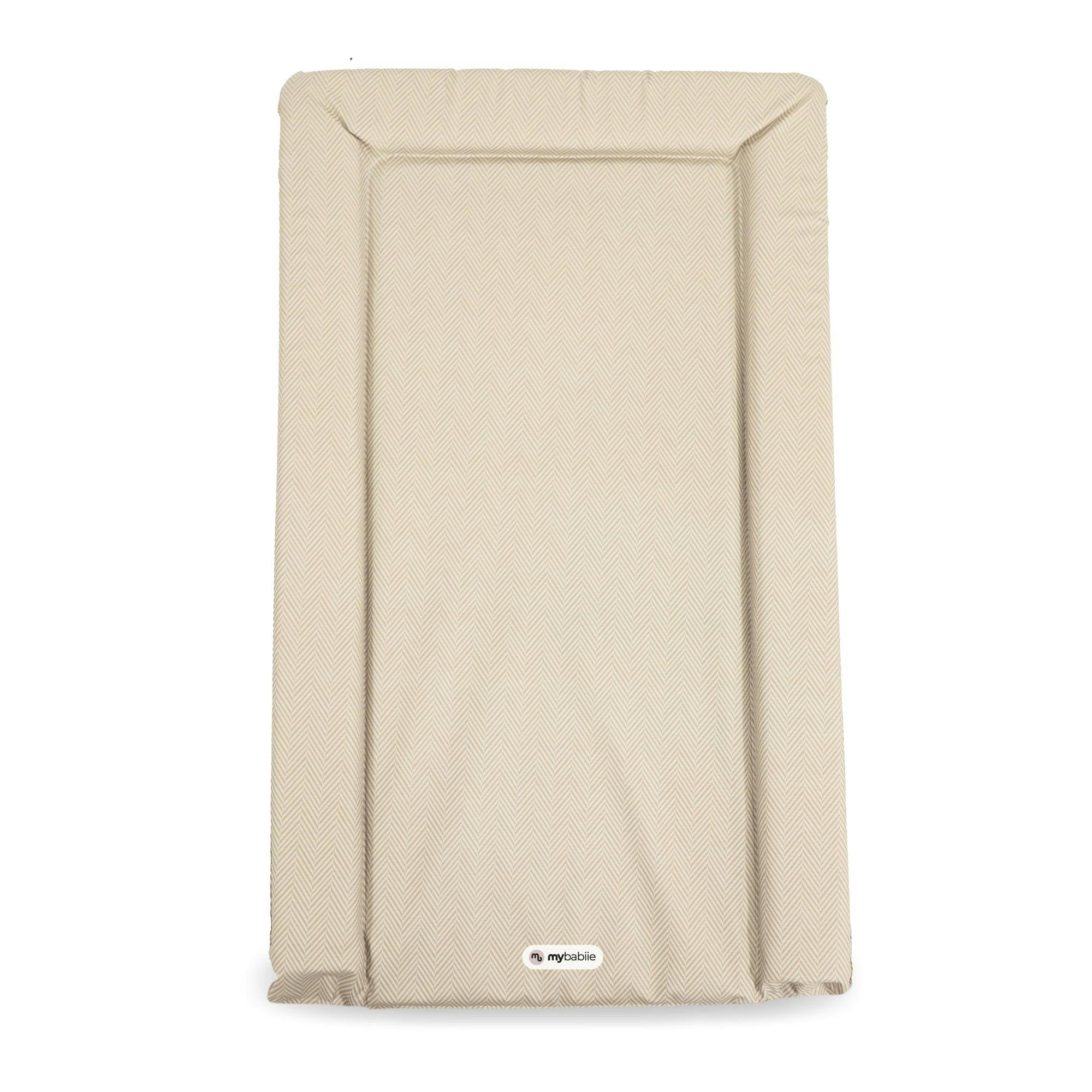 My Babiie Changing Mat - Oatmeal Herringbone - Image 3