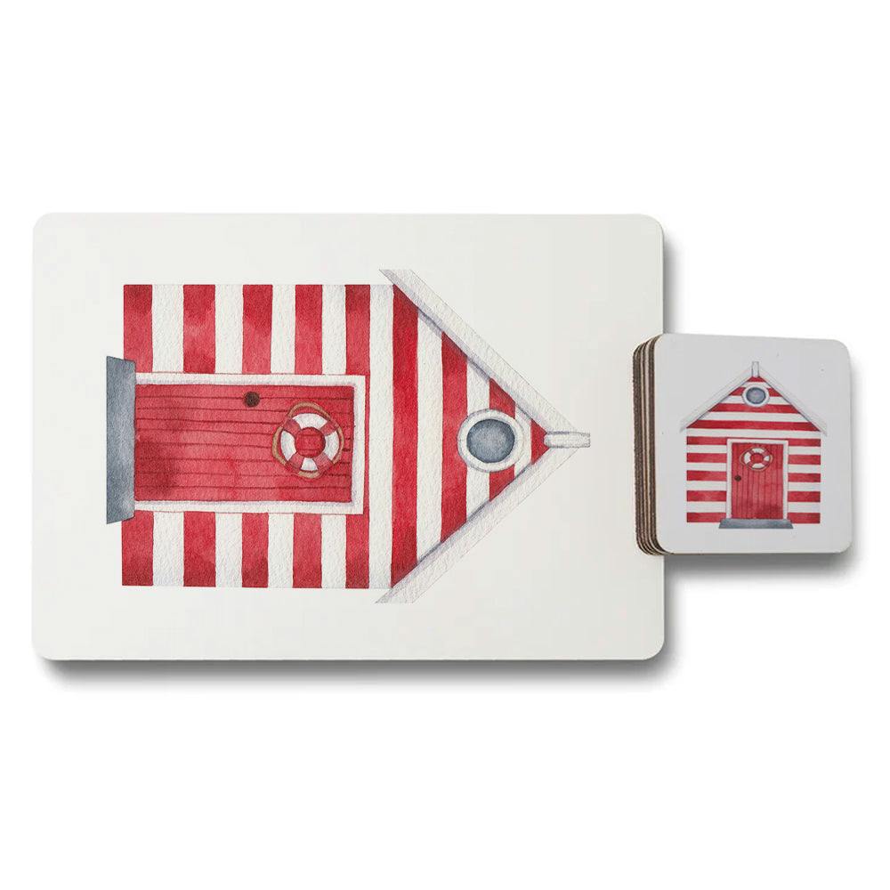 Rackhams Designer Artwork Placemat And Coaster Set With Wood Bottom Exclusively Limited Edition