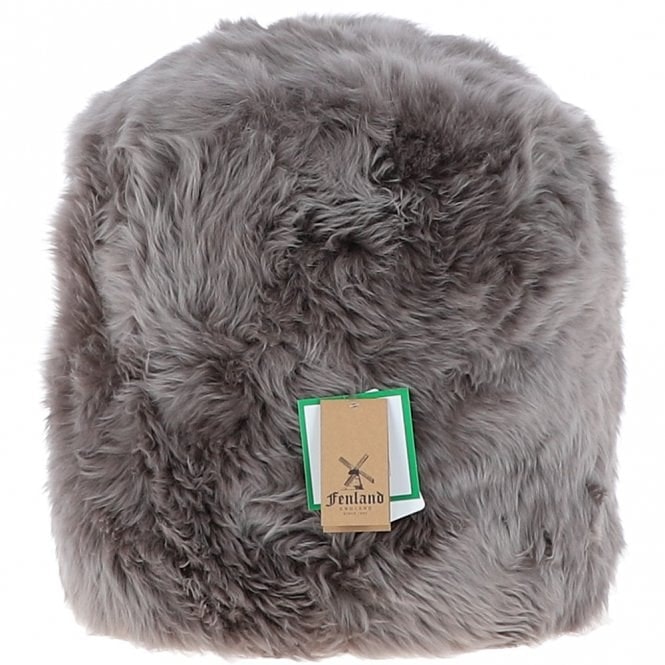 Fenland Sheepskin Pouffe Stool: Ff-Pouffe - Sheepskin - Mink - One Size