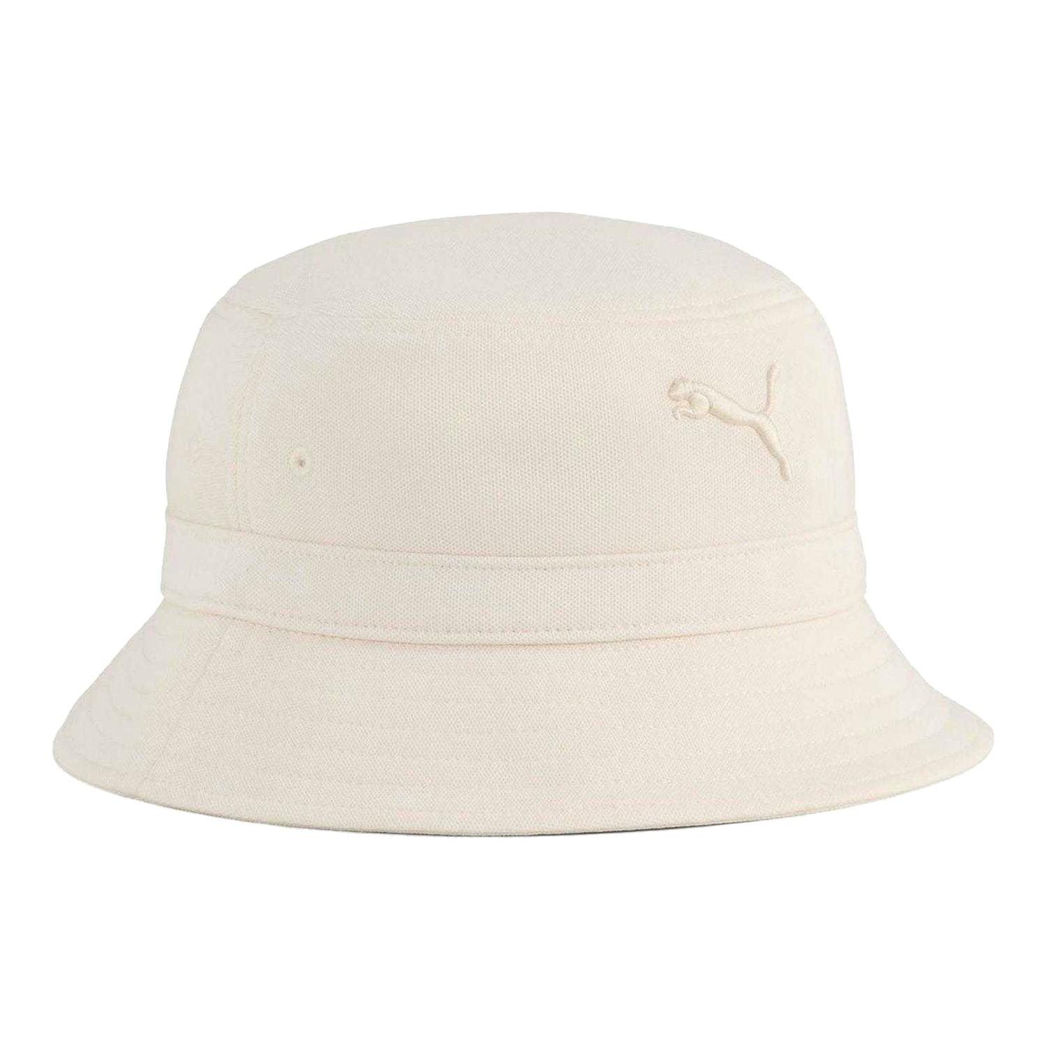 Puma White Essential Logo Bucket Hat - M