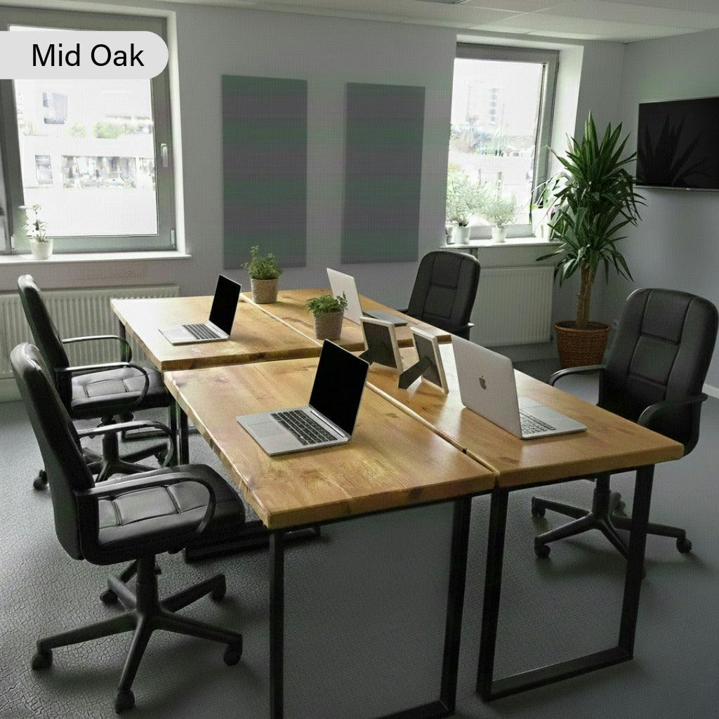 Rackhams Grey Rustic Office Desk - 130 - 70