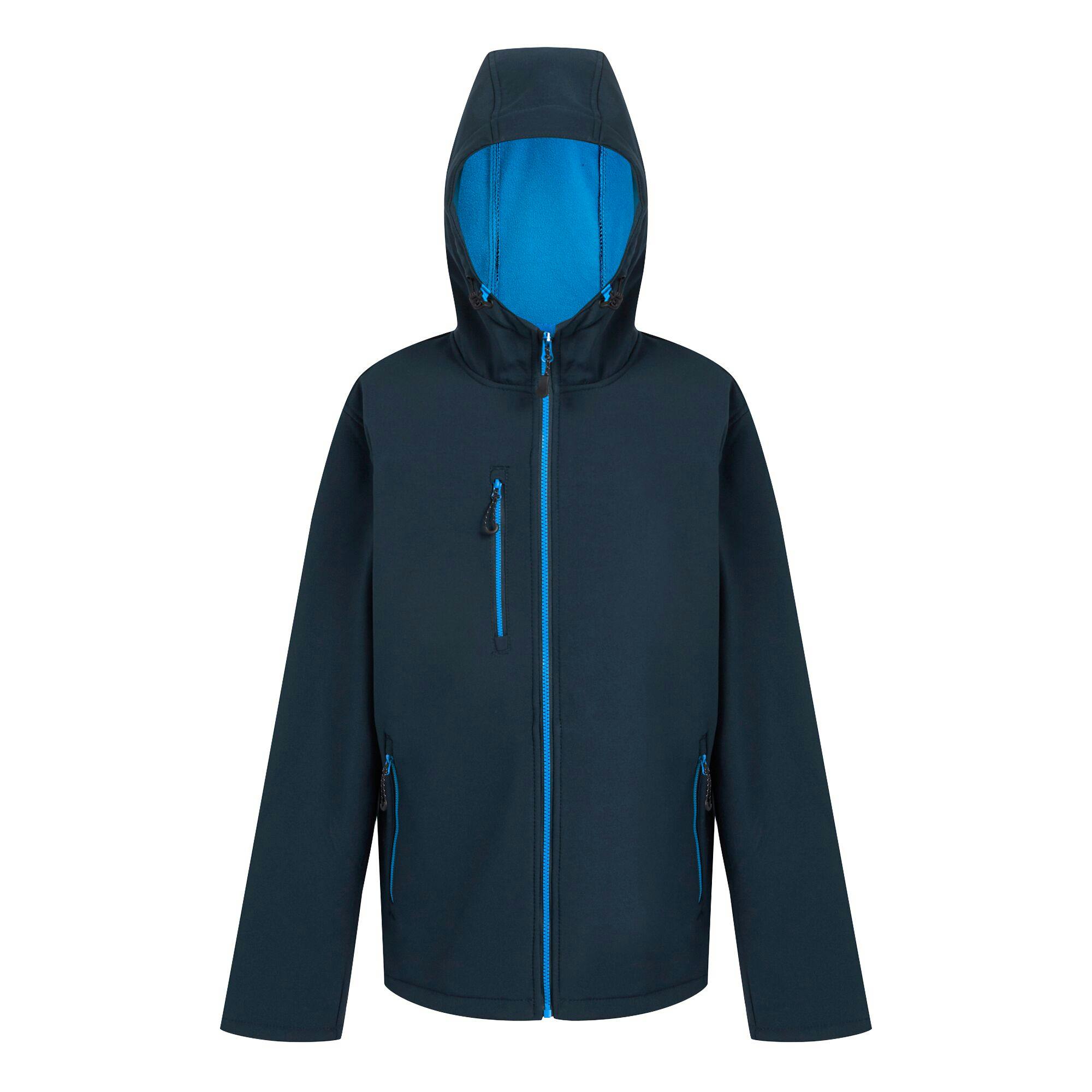 Regatta Men's Blue Professional 2 Layer Soft Shell Jacket - Navy/French - L - Navy/French - 100% Mixed