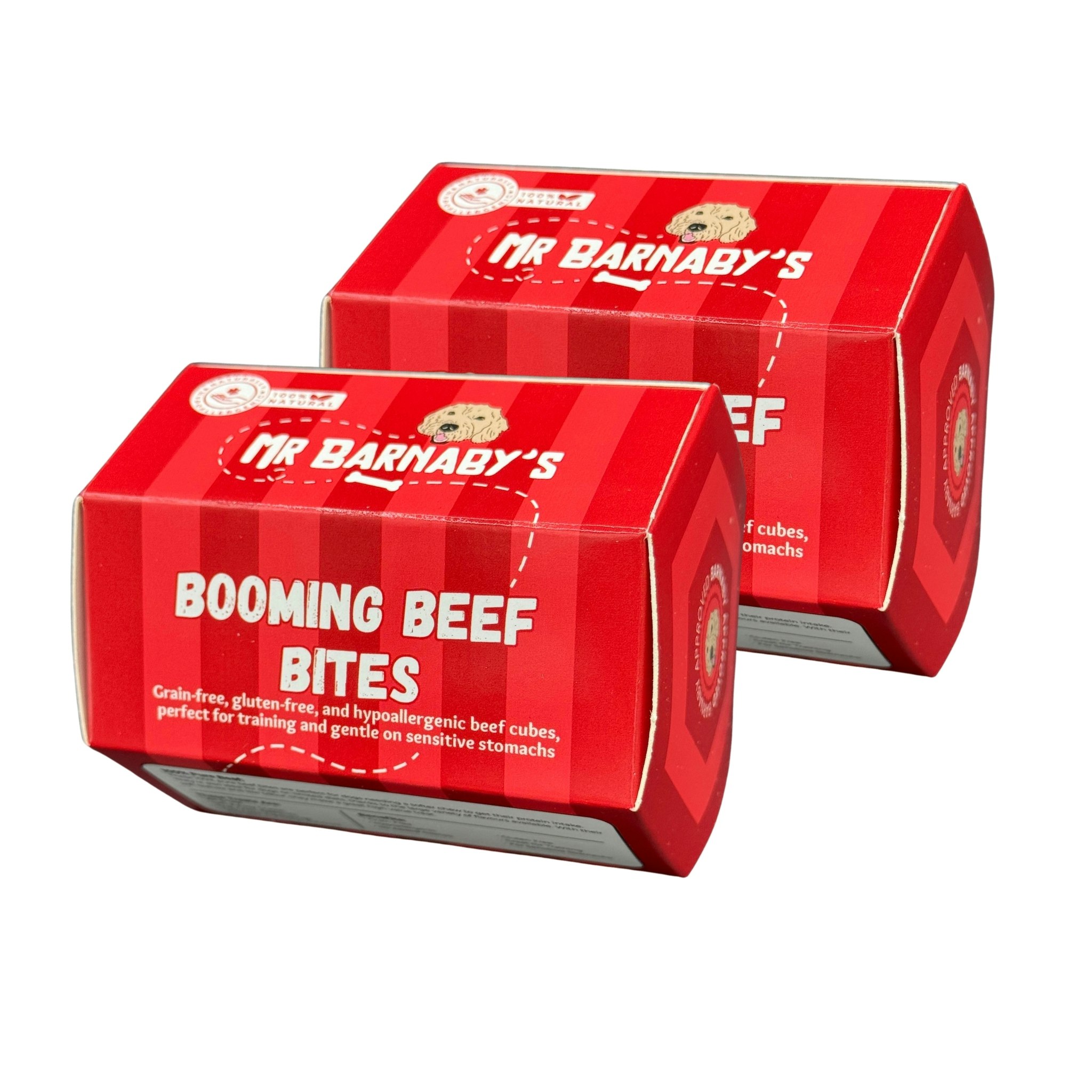 Mr Barnaby’s Grain Mr Barnaby's Booming Beef Bites Dog Treats (Pack Of 2) - Pack Of 2 - 2