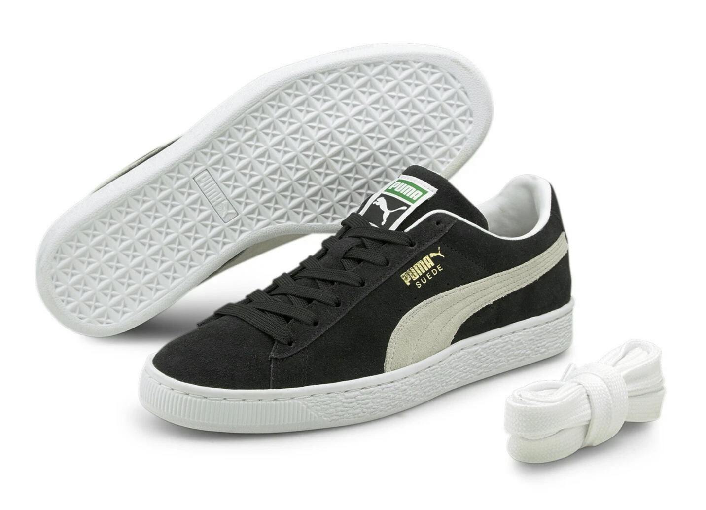 Puma Unisex Black Suede Classic Xxl Trainers Shoes 374915 - Uk 4