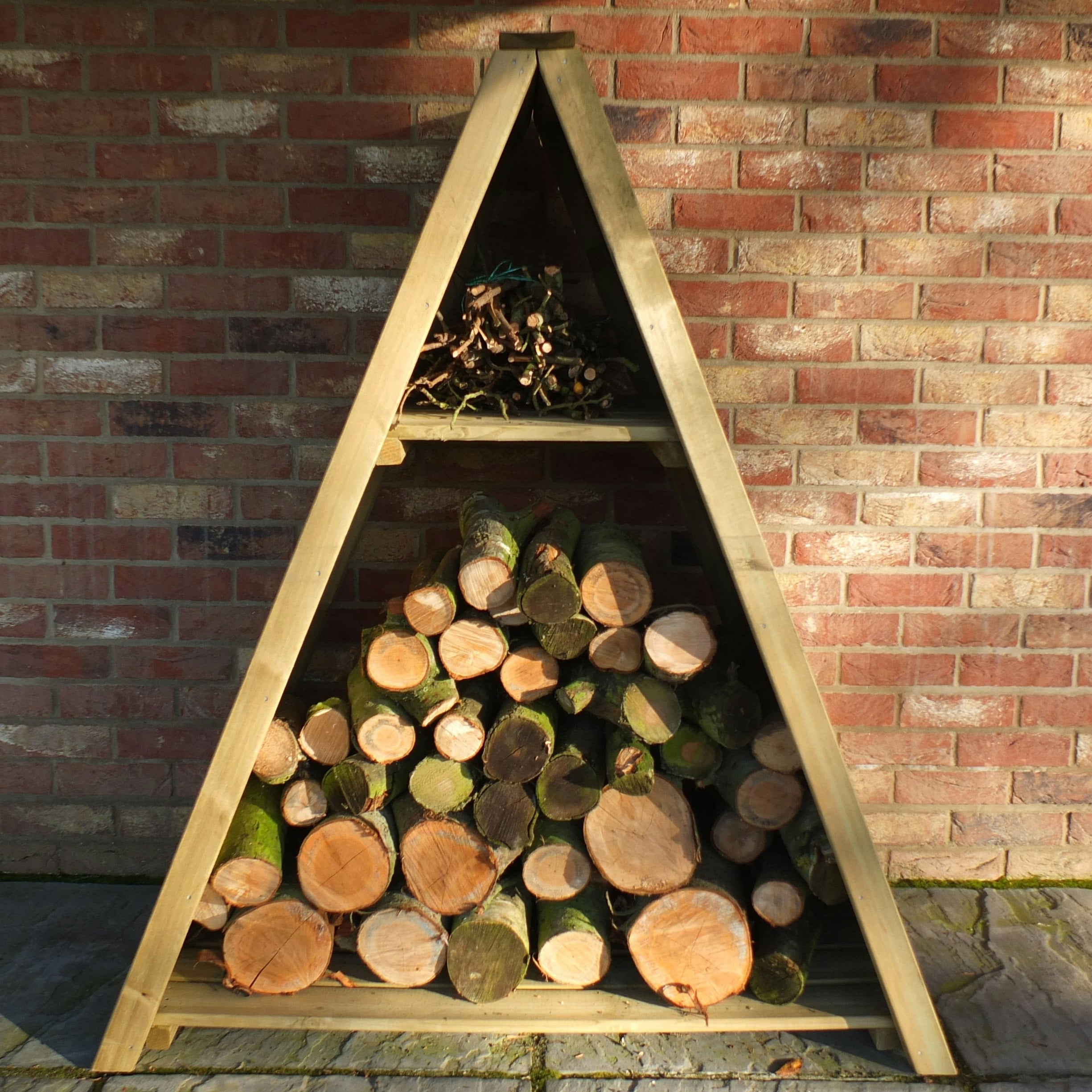 Rackhams Large Triangular Log Store Interlock Pressure Treated 1200Wx620d - #Ref!