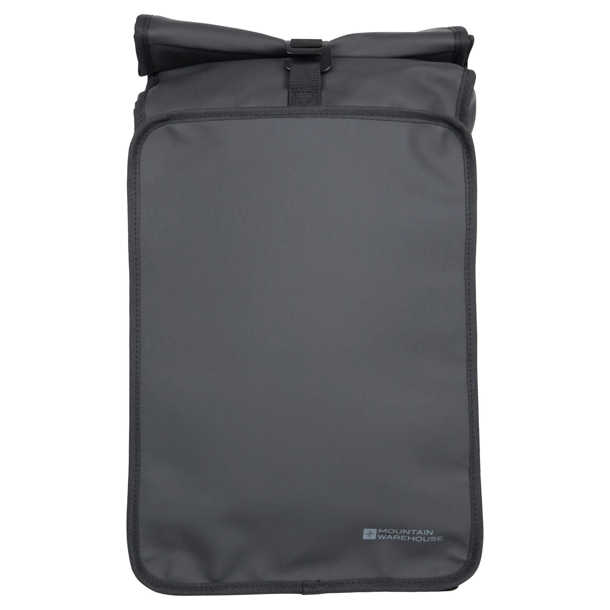 Mountain Warehouse Black Commuter Roll Top 22L Backpack - One Size