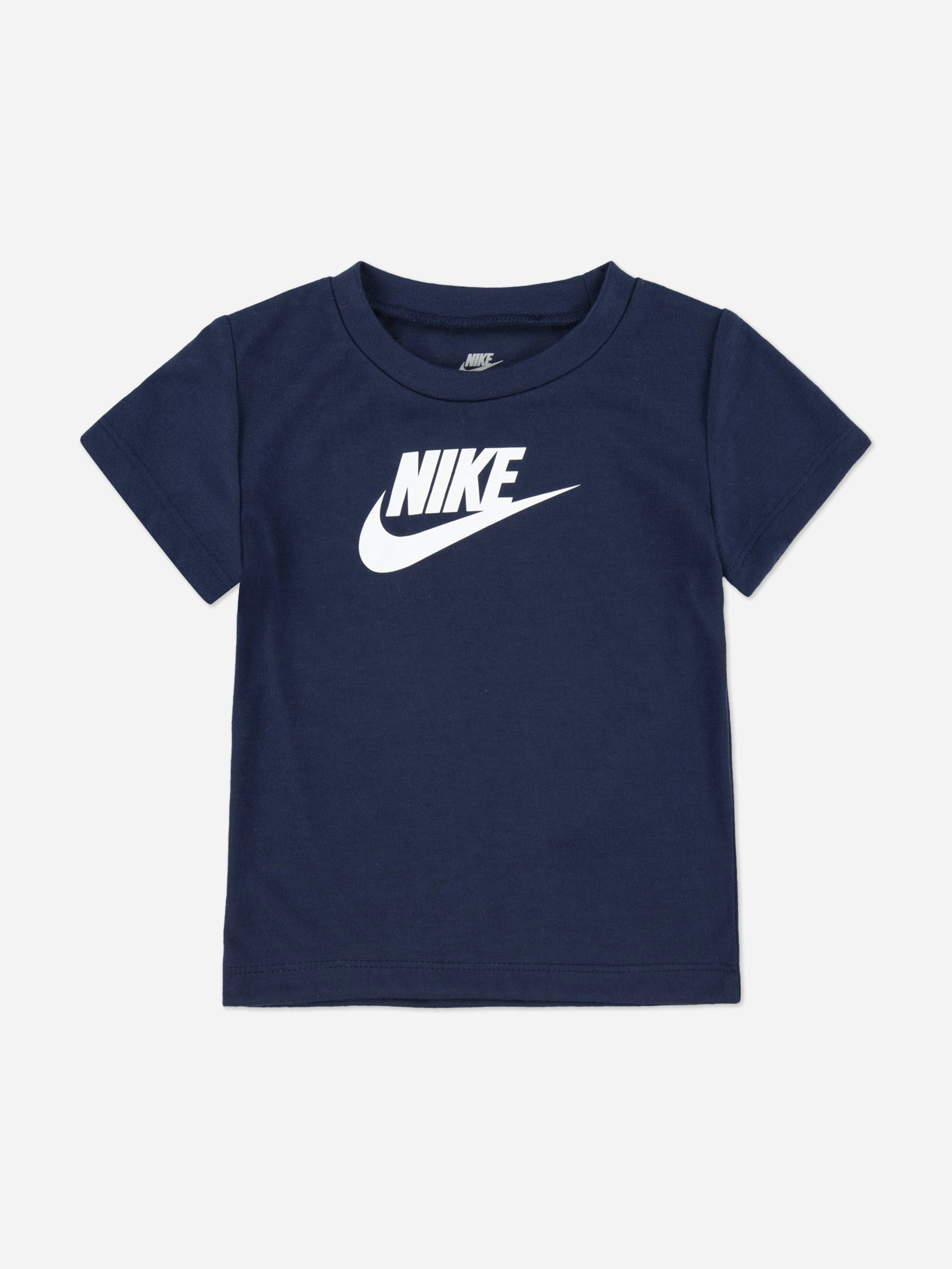 Nike Men's Blue Baby Boys Futura T-Shirt In Navy - 18 Mths
