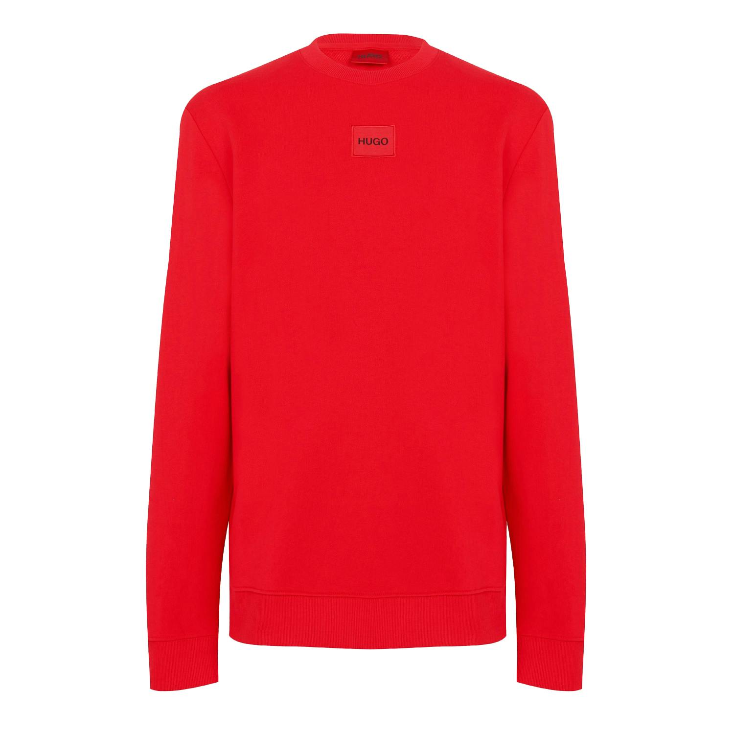 Hugo Men's Red Diragol Crew Neck Sweatshirt - Xs - 100% Mixed