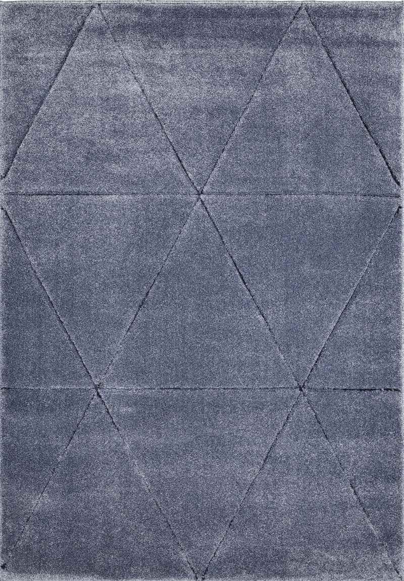 Rackhams Blue Newport Capleton Rug – Geometric Design - 200X290 Cm