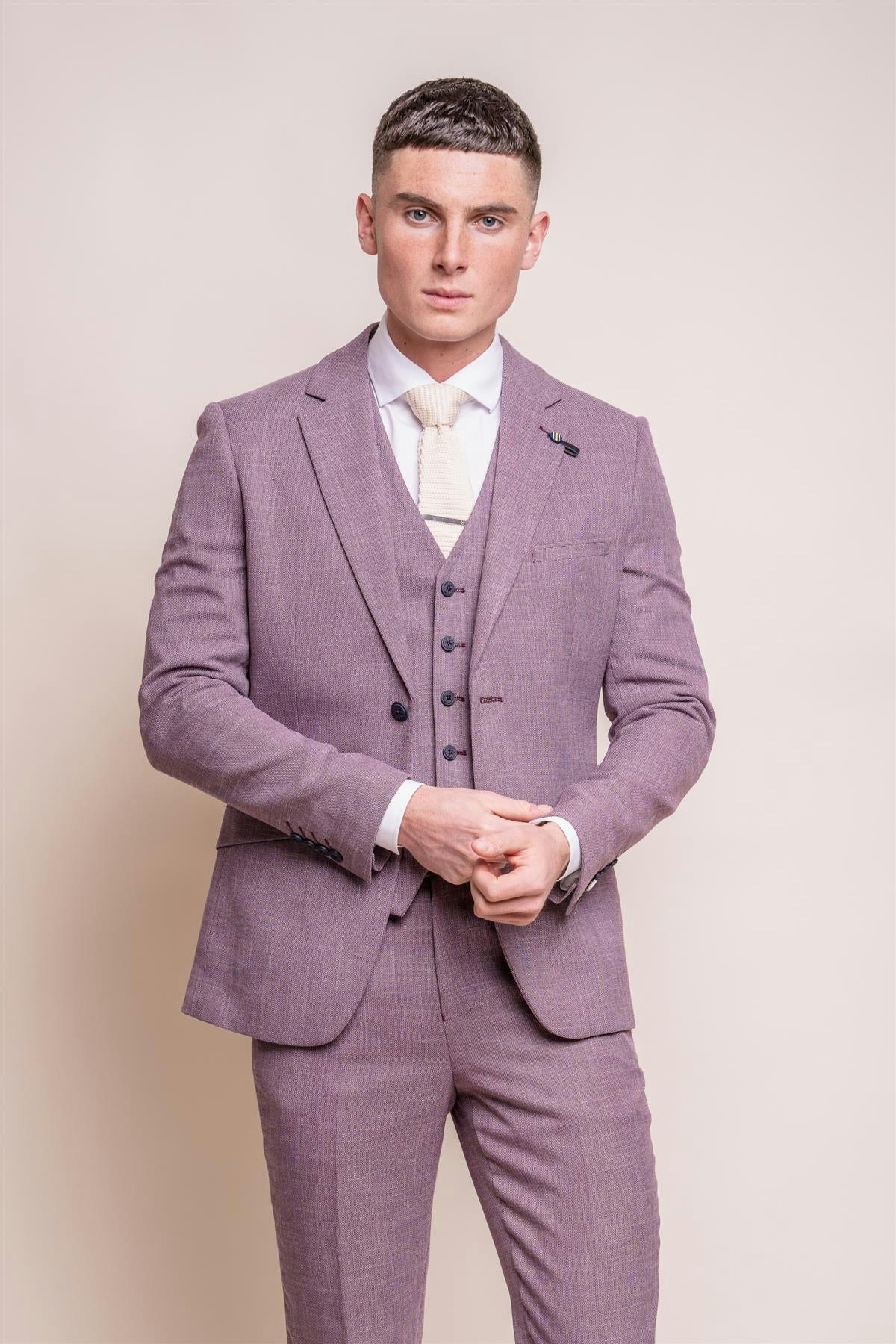 House Of Cavani Lilac Miami Half Lined Blazer - 48 Inch Chest