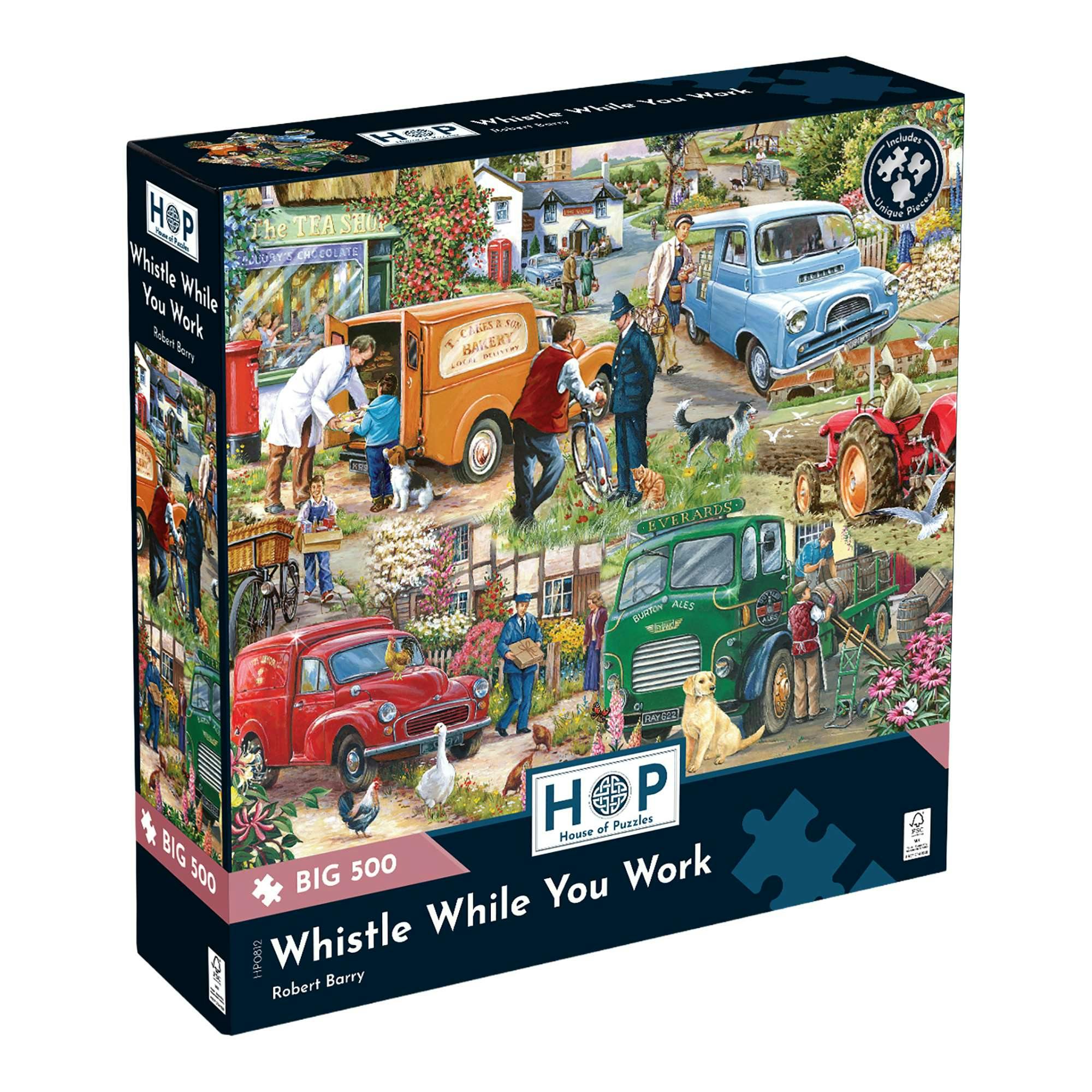 House of Puzzles Whistle While you Work BIG Jigsaw Puzzle (500 XL Pieces) - Image 5