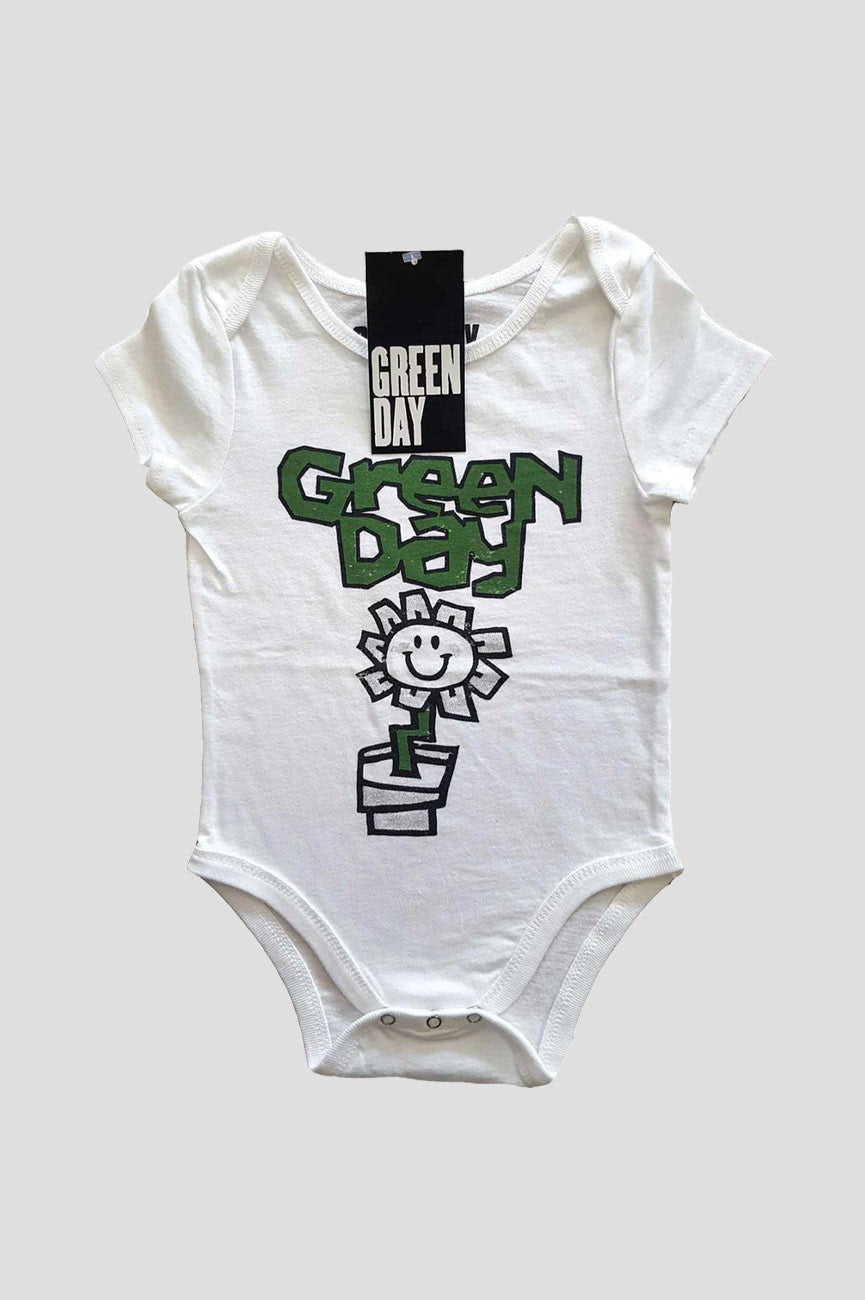 Paradiso Clothing Green Day Flower Pot Baby Grow - Xx Large (18 - 24 Months)