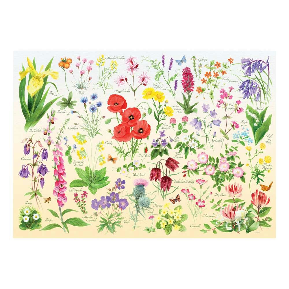 The House Of Puzzles Wildflowers 1000 Piece Jigsaw Puzzle