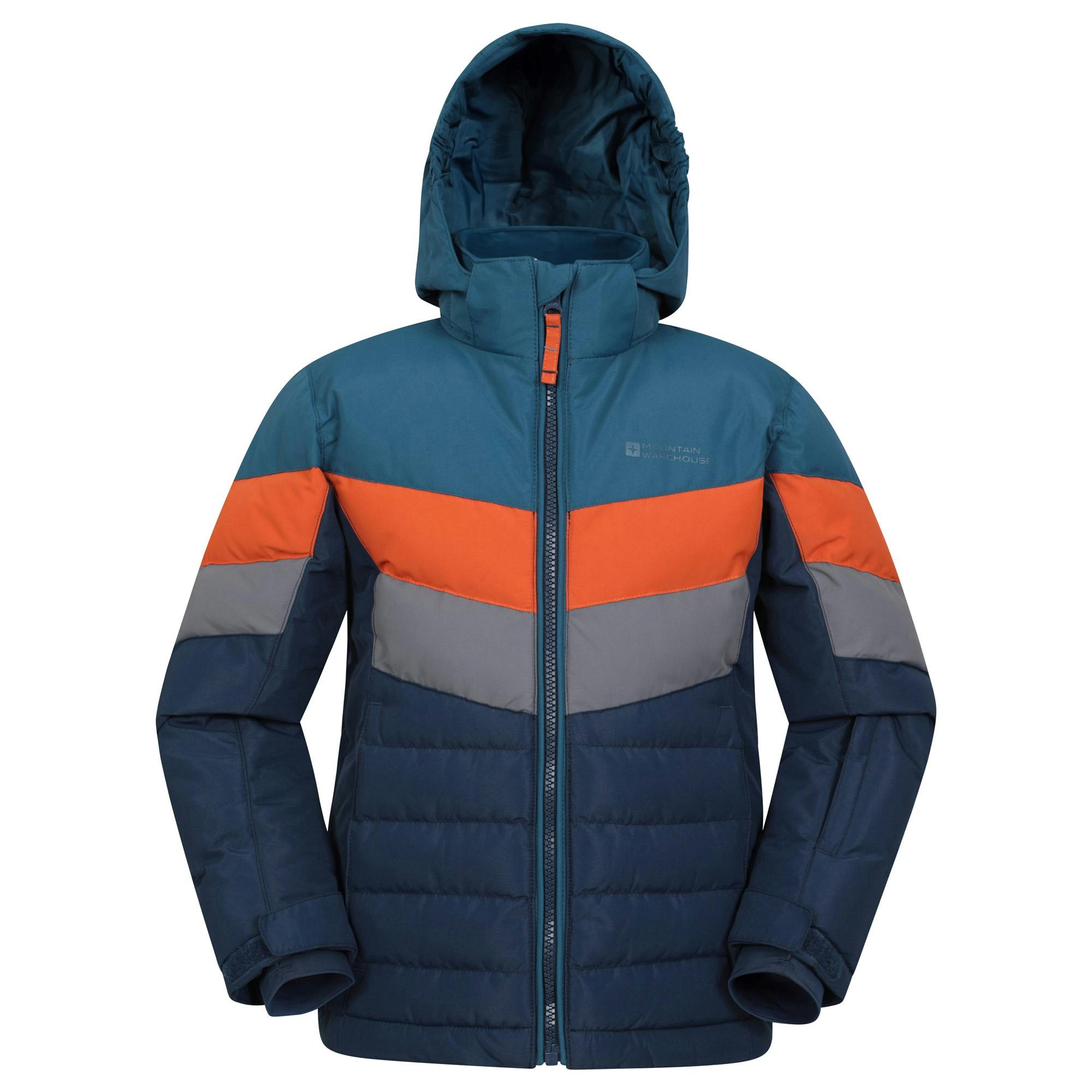 Mountain Warehouse Grey Childrens/Kids Jasper Ii Water Resistant Jacket - Medium - 7-8 Years - Medium - 100% Polyester