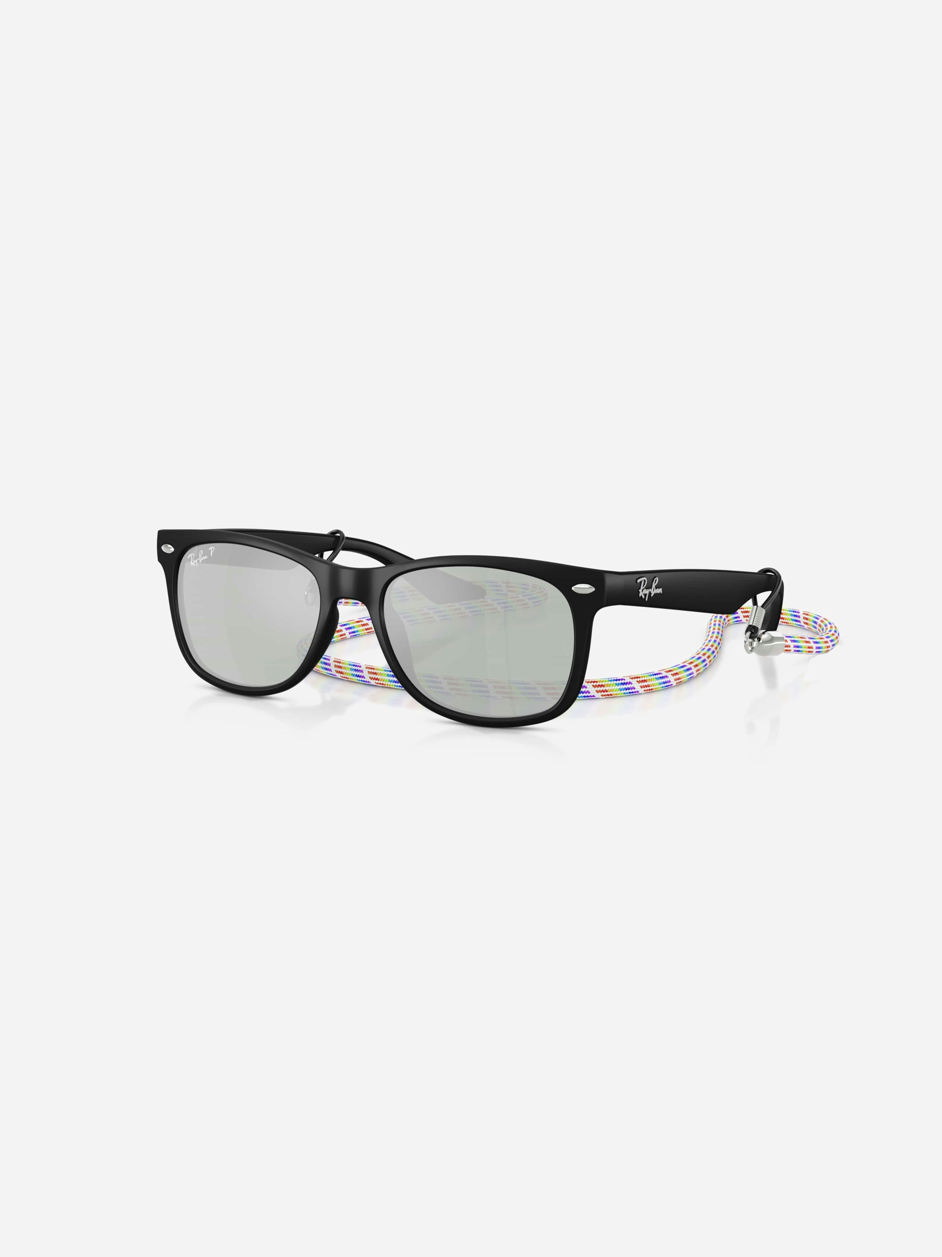 Ray-Ban Black Kids New Junior Wayfarer Sunglasses In - 7 - 10 Yrs