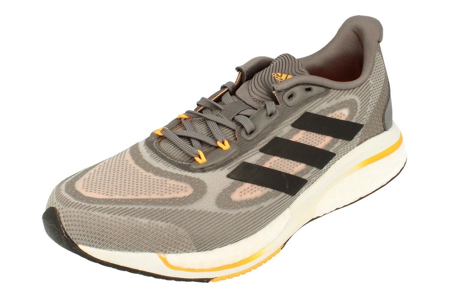 Adidas Men's Grey/Black/White Supernova + Sneakers Gx2952 - Uk 10 | Us 10.5 | Eu 44 2/3