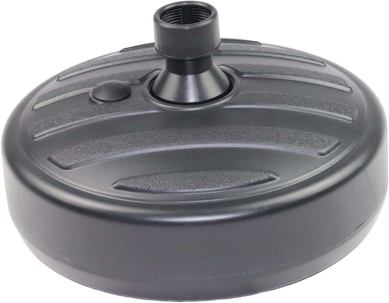 Rackhams Black 13L Heavy Duty Water Sand Fillable Parasol Base Stand Fits 35-38Mm Parasol Poles