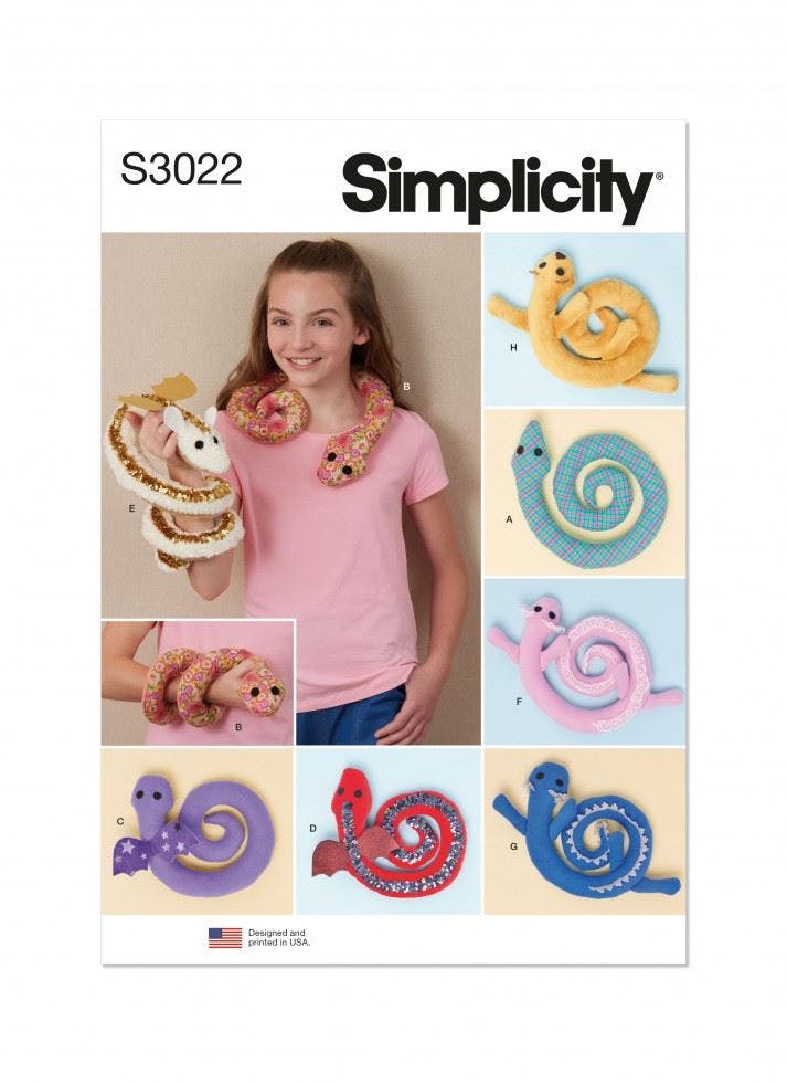 Simplicity Sewing Pattern 3022, Toys Os (One Size) - Intermediate - Os (One Size)