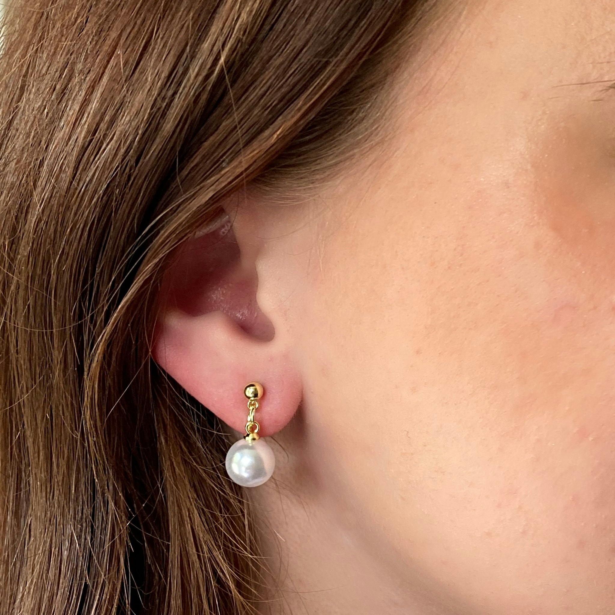 Queenmee Accessories Pearl Drop Clip On Earrings