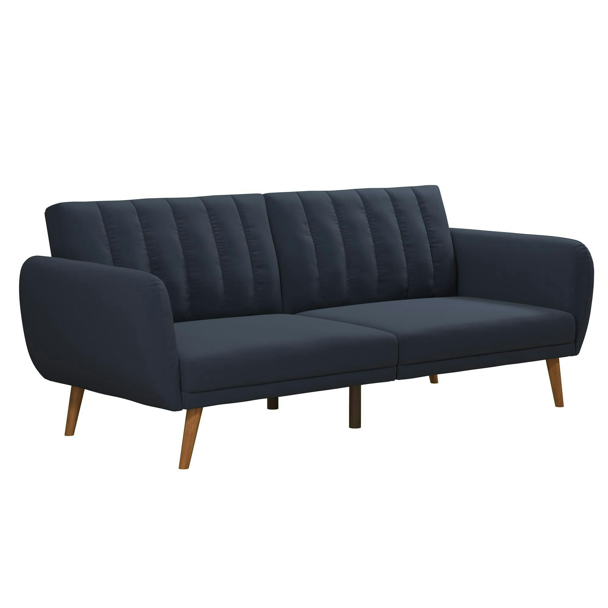 Dorel Home Blue Brittany Sofa Bed In Linen Navy