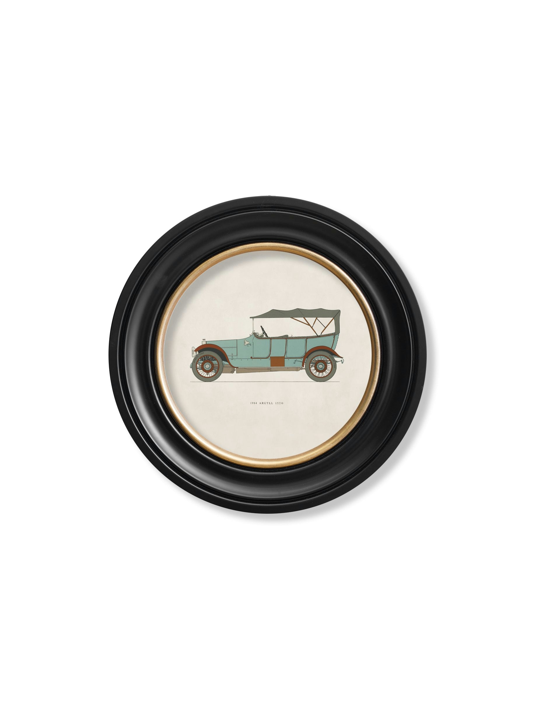 Rackhams 1914 Argyll 15/30 In Round Frame - 44 X 44Cm - Oxford Round