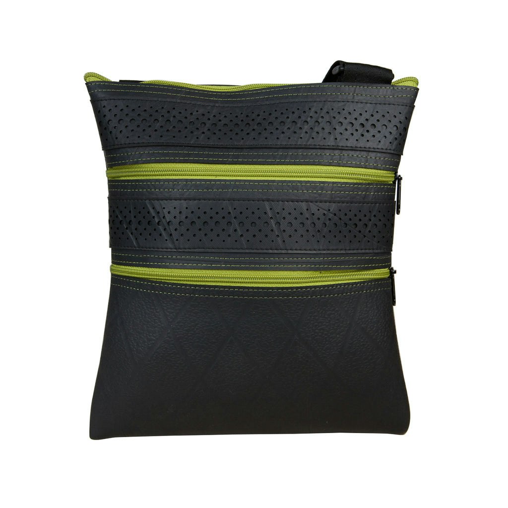 Paguro Green Maggie Special Recycled Rubber Vegan Handbag - Apple