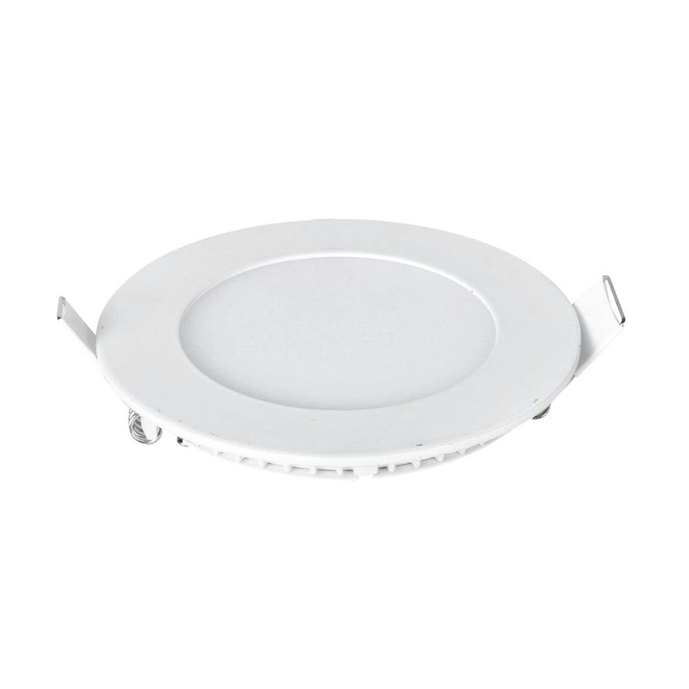 Rackhams White 18W Recessed Round Led Downlight Mini Panel 220Mm Diameter, 205Mm Hole Size, Ce Driver, 20000 Hours Long Life | Single Pack - 6000K