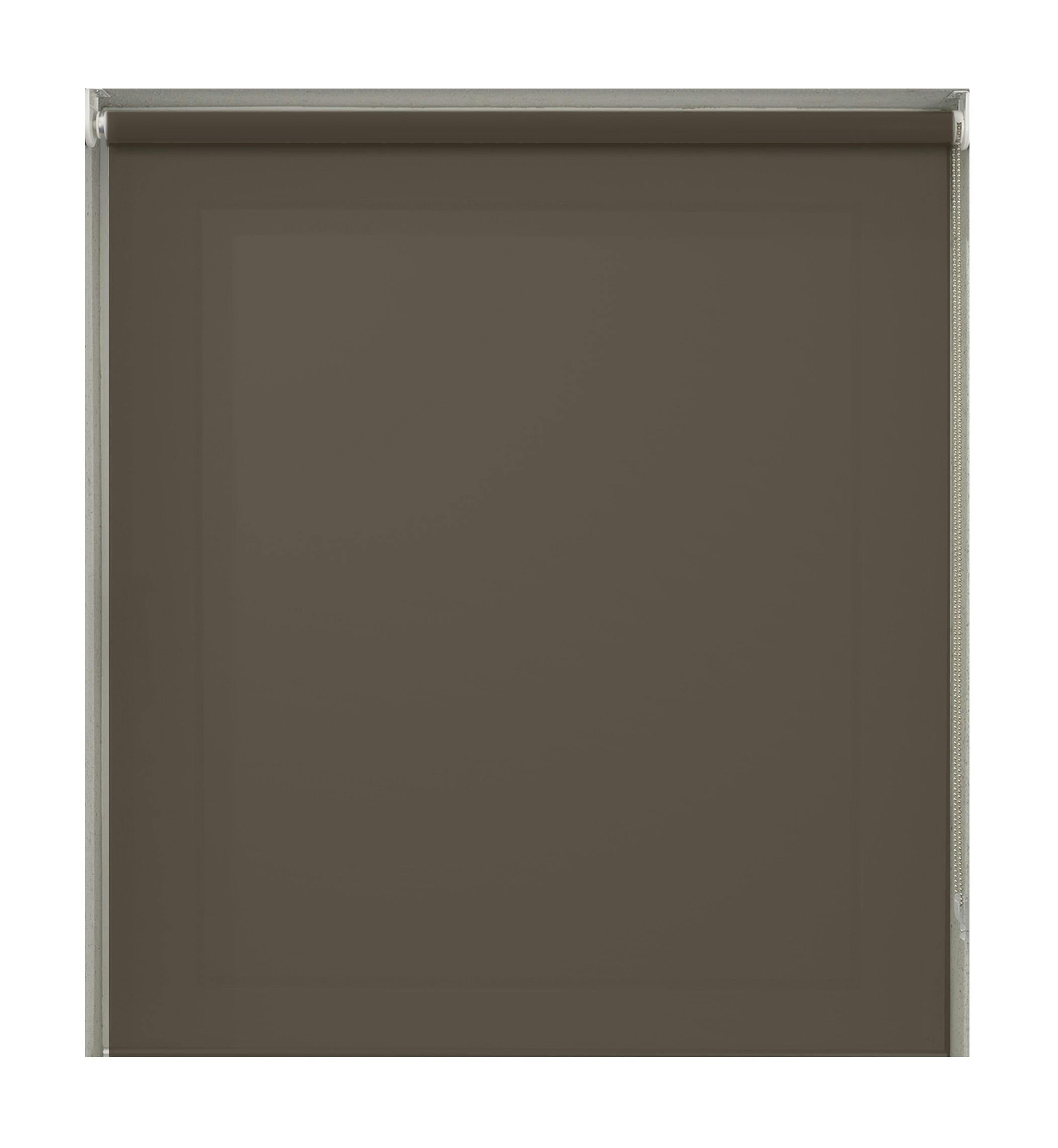 Newedgeblinds Light Cocoa Plain Straight Edge Day Roller Blind - 105Cm