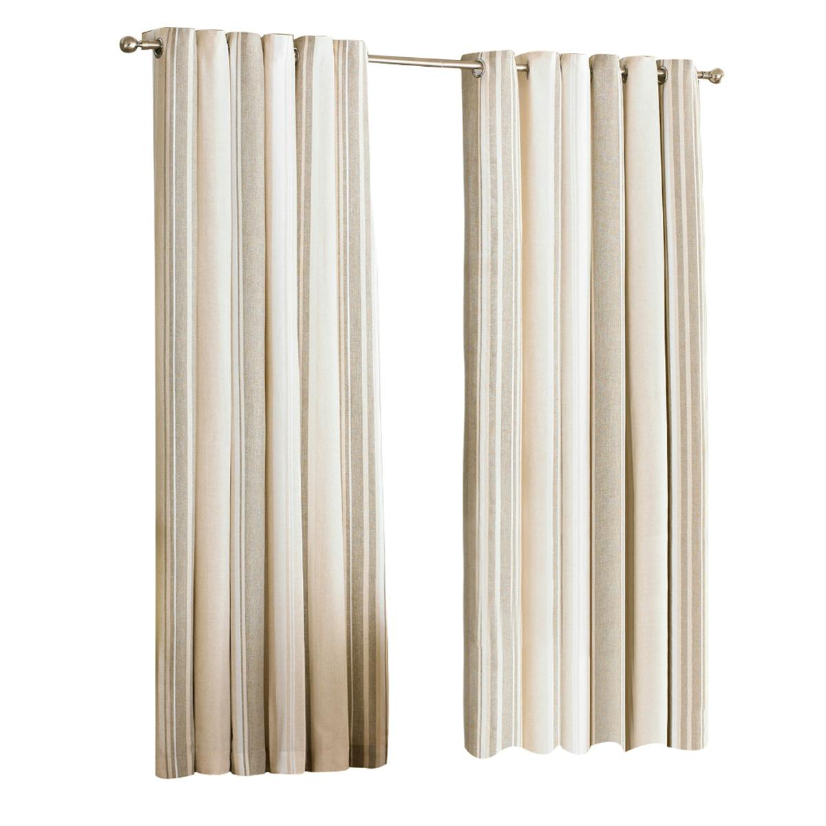 Riva Home Broadway Ringtop Curtains - Coffee - 46X54 (117X137cm) - Coffee - 80% Cotton/20% Polyester