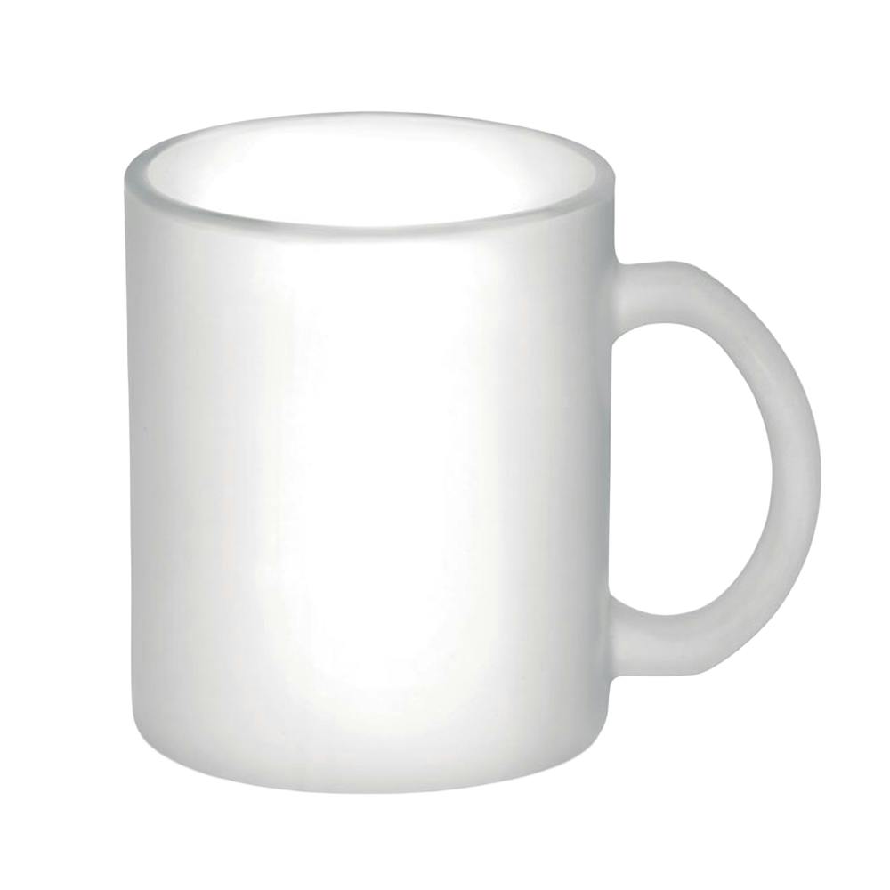 Midocean White Sublimatt Glass Sublimation 300Ml Mug - Transparent - One Size - Transparent - 100% Mixed