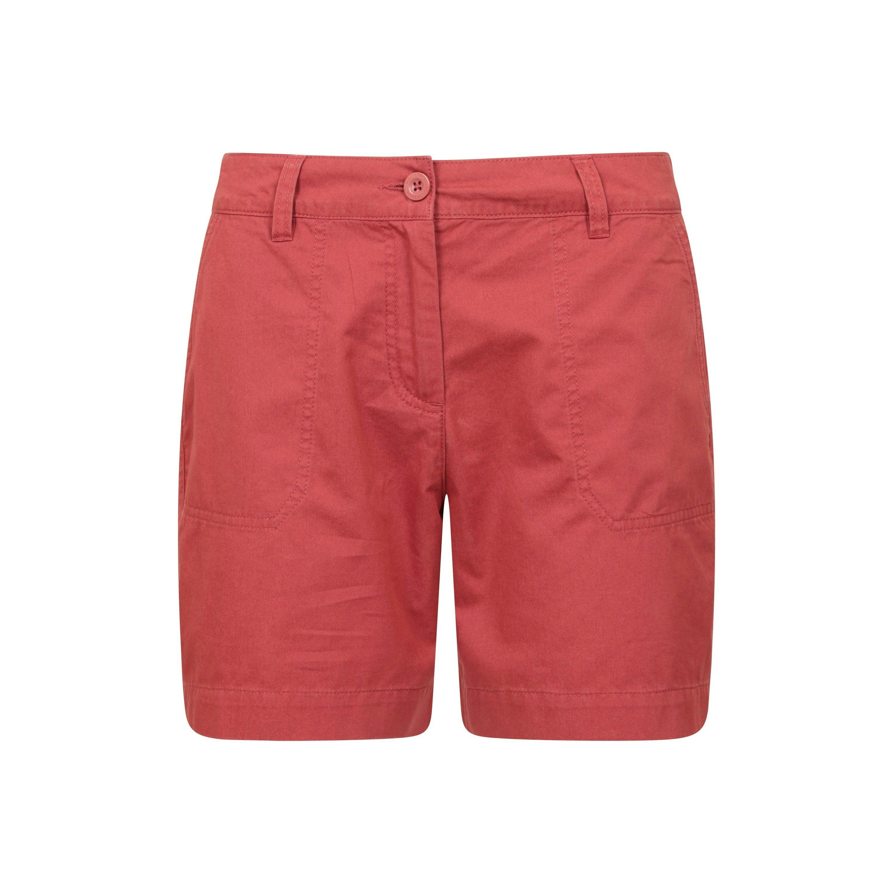 Mountain Warehouse Women's Red / Bayside Shorts - 16 Uk - 100% Cotton