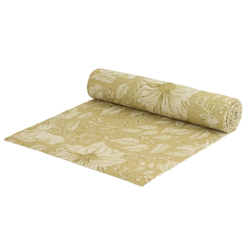 Paoletti Gold Stag Digital Print Table Runner - 230Cm X 35Cm - 100% Polyester