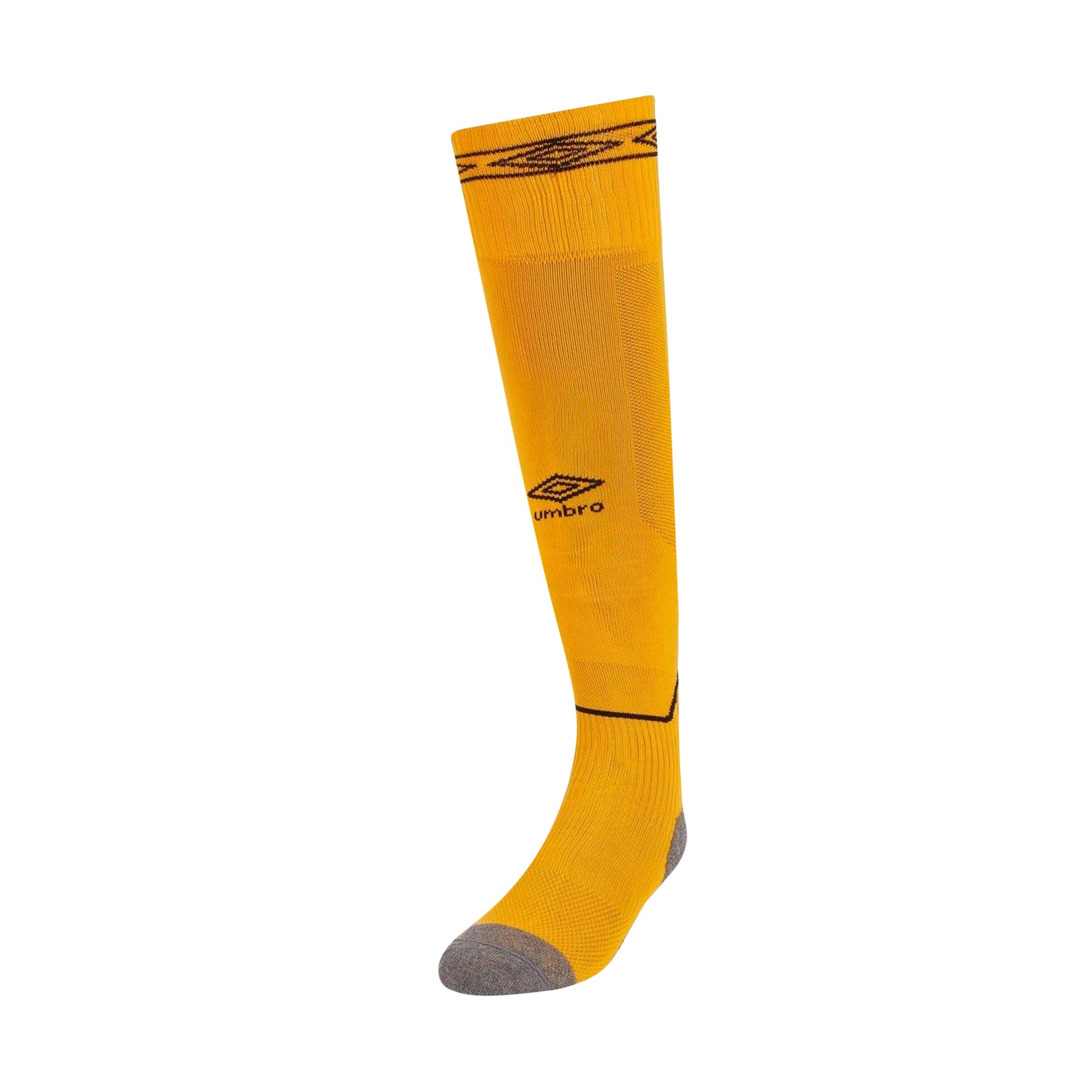 Umbro Amber/Black Childrens/Kids Diamond Football Socks - Size 12 Uk Child-2 Uk