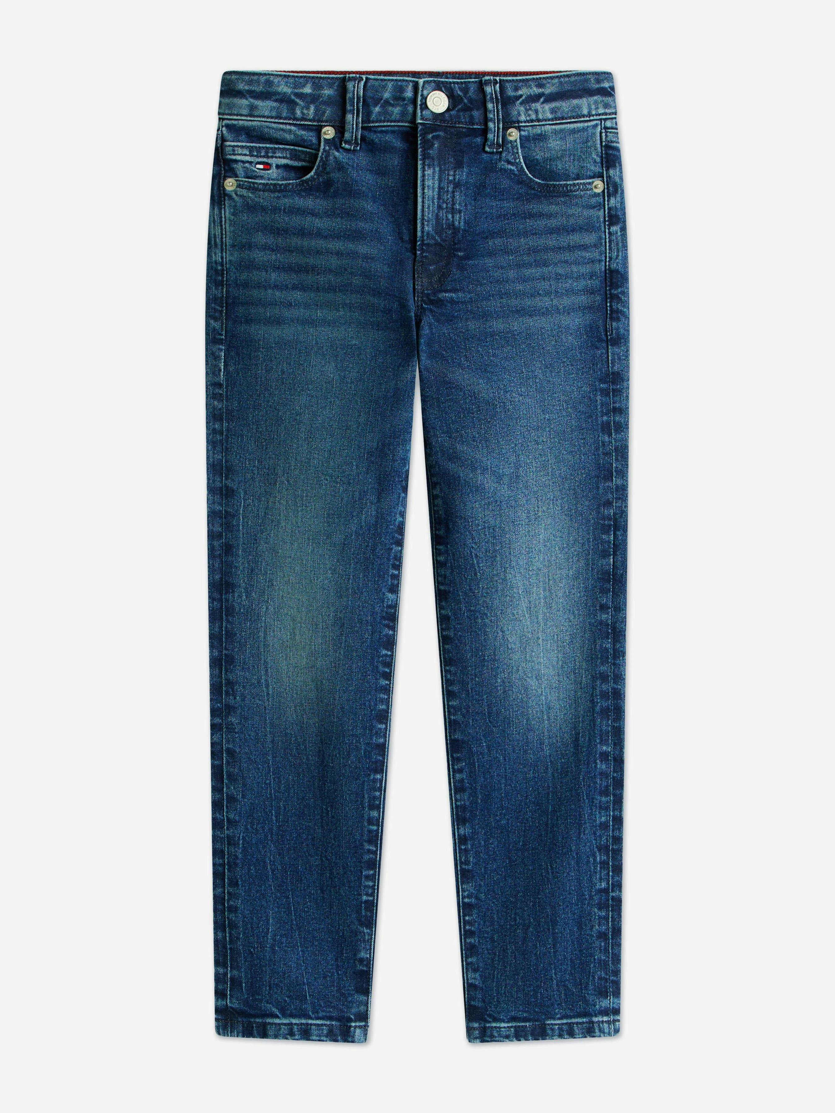 Tommy Hilfiger Boys Blue Straight Fit Jeans In - Navy - 7 Yrs