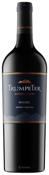 Rutini Red/Black Trumpeter Malbec 75Cl - Pack Of 6