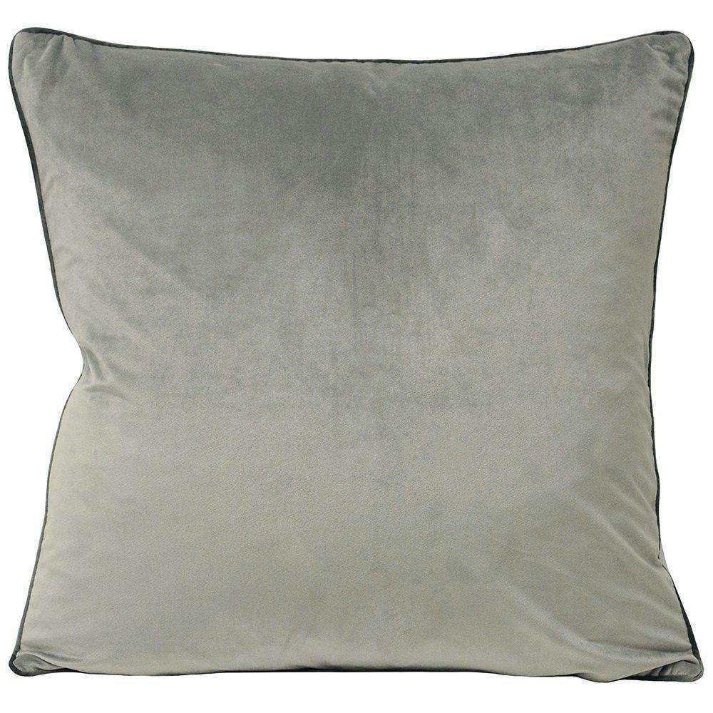 Rackhams Riva Paoletti Meridian Cushion Cover - Dove/Charcoal - 55 X 55Cm - Dove/Charcoal - 100% Polyester