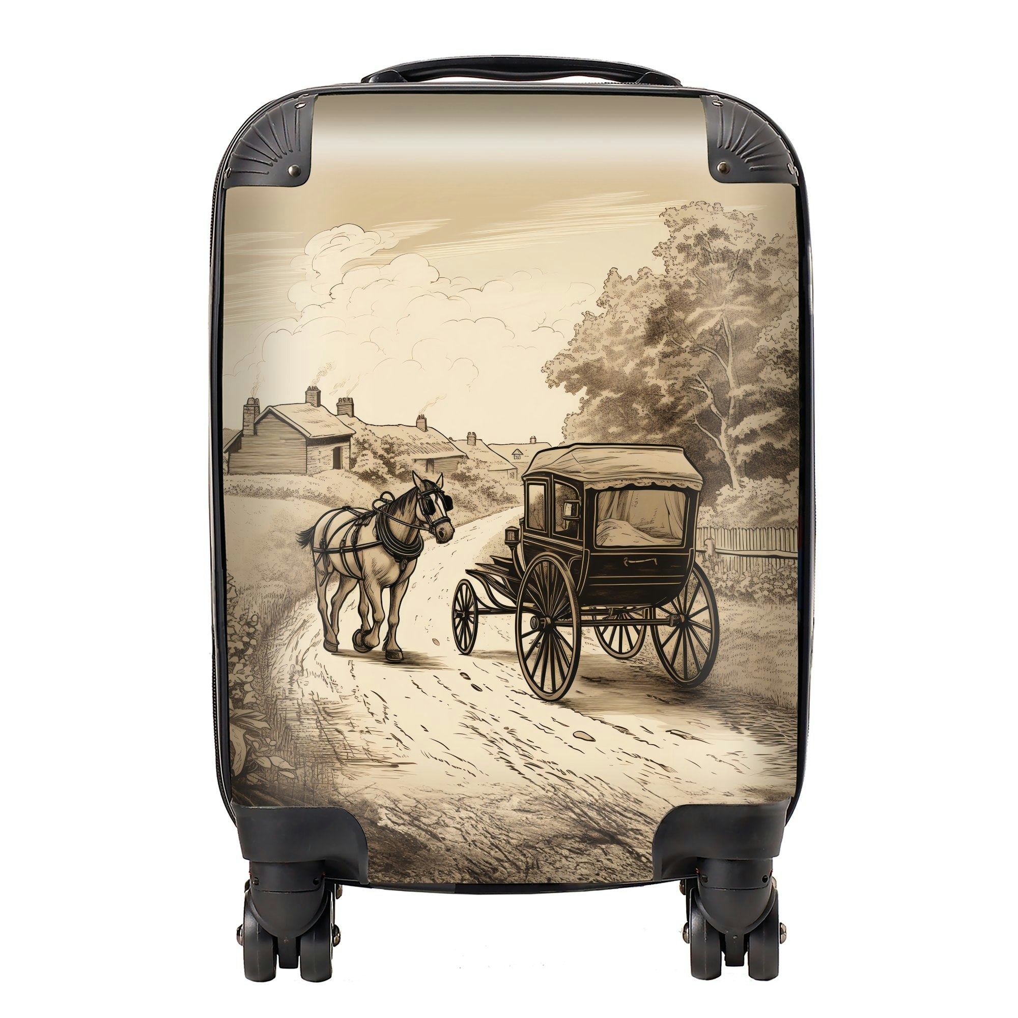 Warren Reed A Horse And His Cart Suitcase - Small