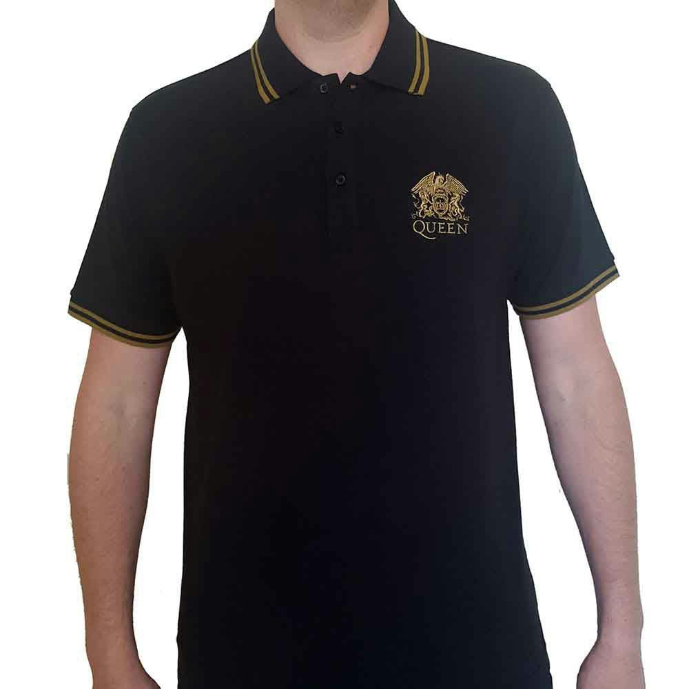 Paradiso Clothing Unisex Black Queen Classic Crest Logo Polo Shirt - Xxl