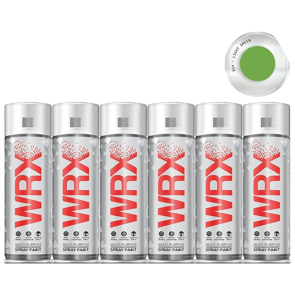 Rackhams Light/Green 12X Wrx Flat Spray Paint 400Ml - Image 8