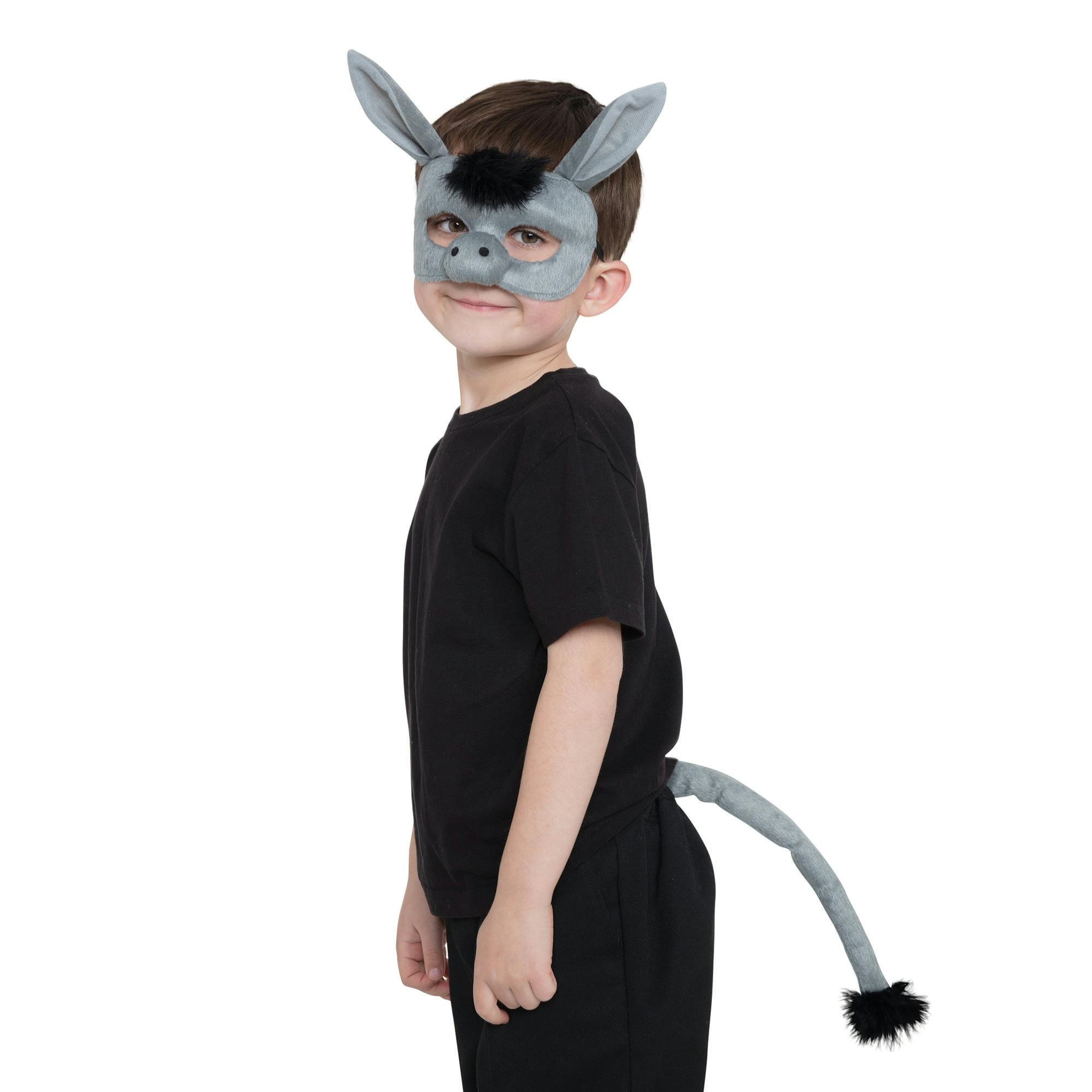Bristol Novelty Grey/Black Kids Donkey Set - One Size