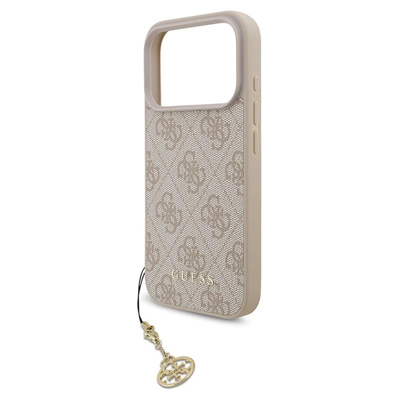 Guess Pink 4G Charms Case For Iphone 17 Pro 6.3" Tone On Tone - Guhmp17lgf4gcp