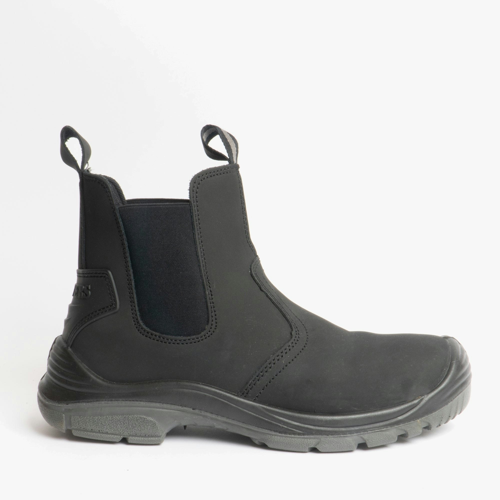 Grafters Men's Black M371a Coated Leather Safety Dealer Boots - Uk Size 12
