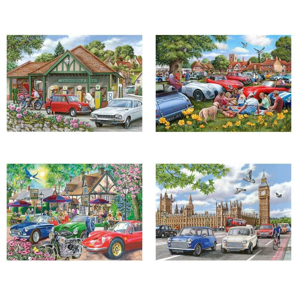 The House of Puzzles Nice Day For A Drive Jigsaw Set - 4 x 500 Piece Puzzles - Image 3