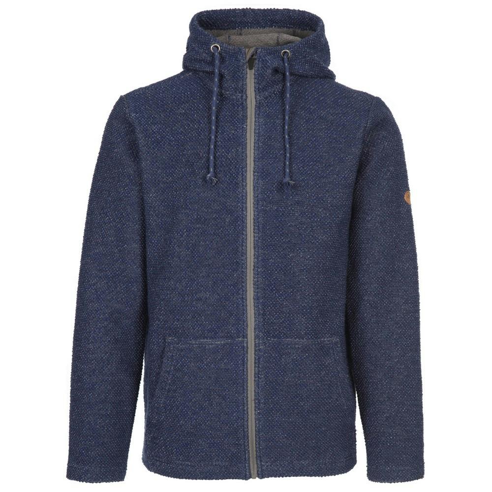 Trespass Men's Scawton Zipped Hoodie - Navy Marl - L - Navy Marl - 65% Cotton/35% Polyester