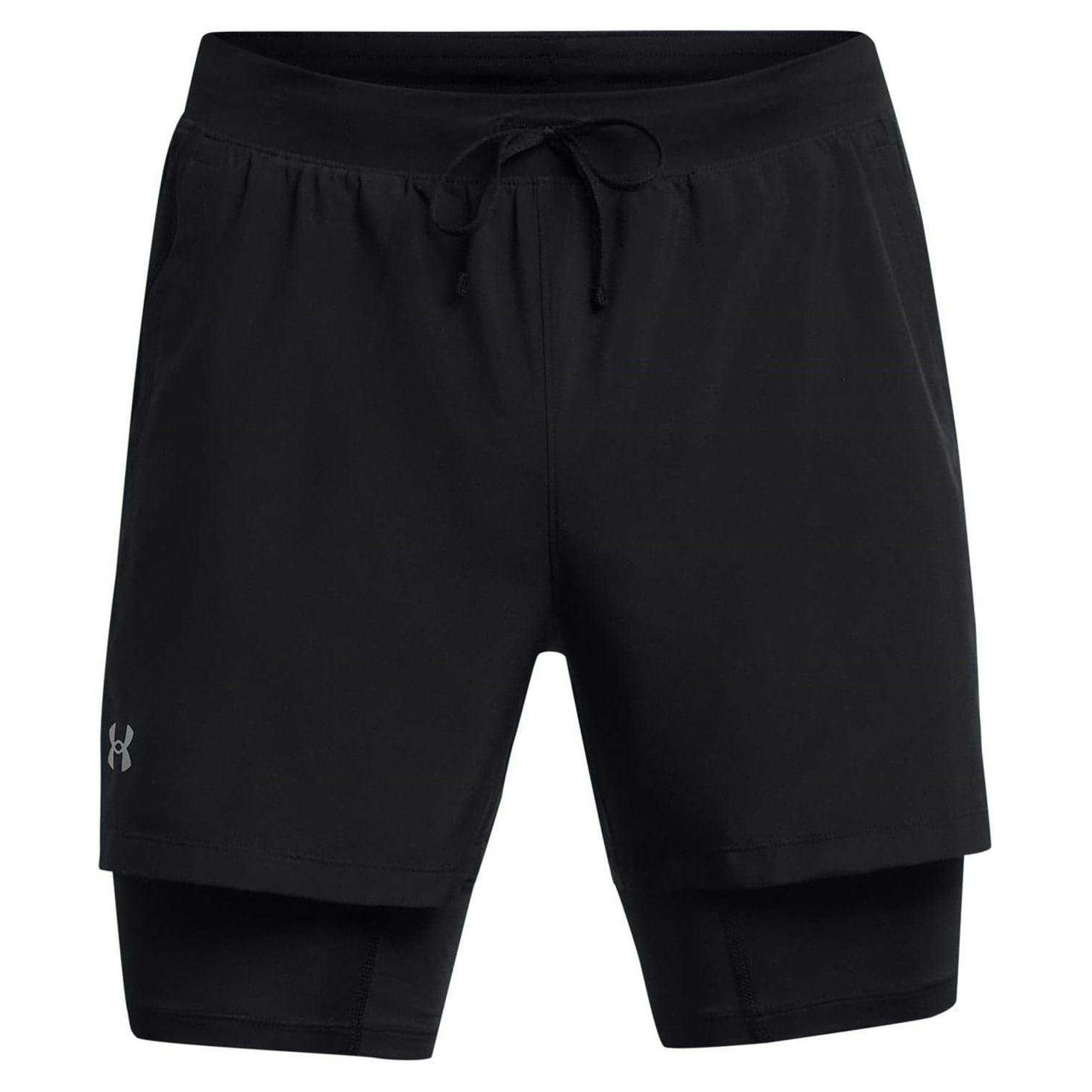 Under Armour Men's Black Launch Running Shorts - L - 100% Mixed