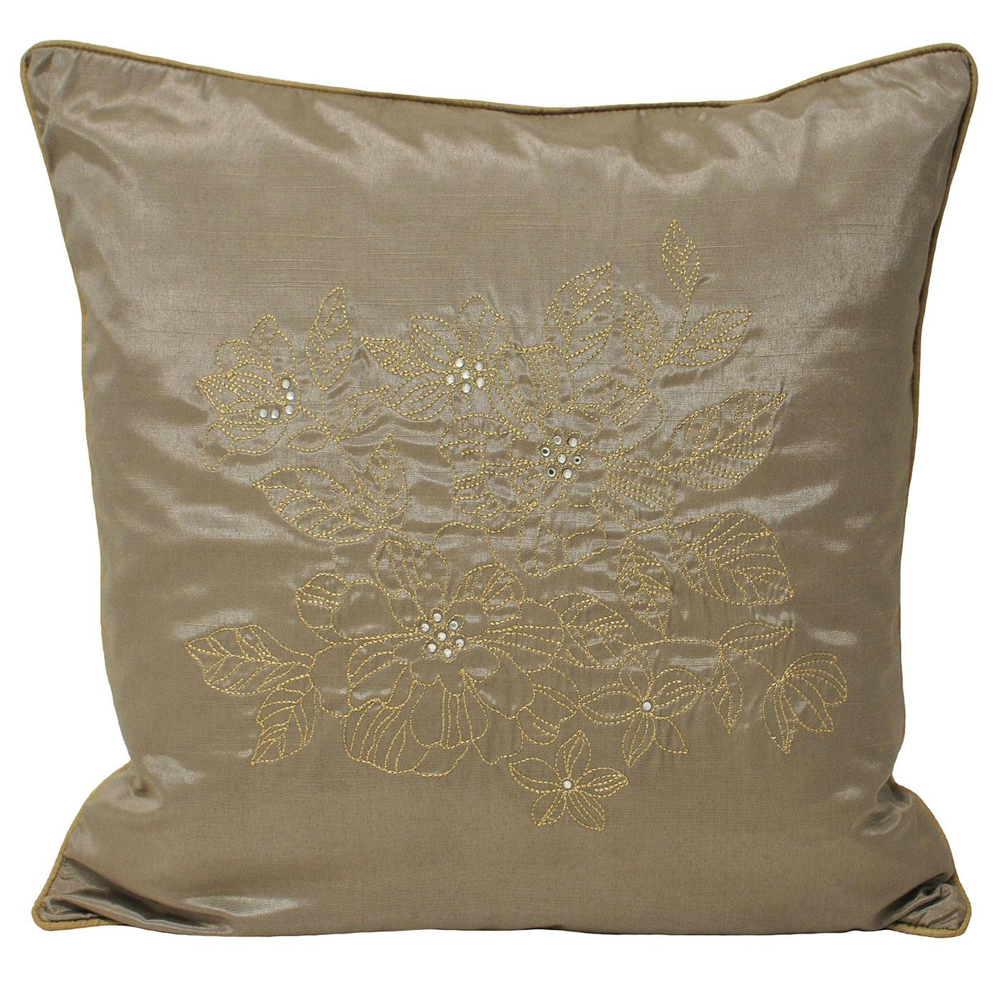 Riva Home Chic Cushion Cover - Taupe - 45X45cm - Taupe - 65% Polyester/35% Viscose