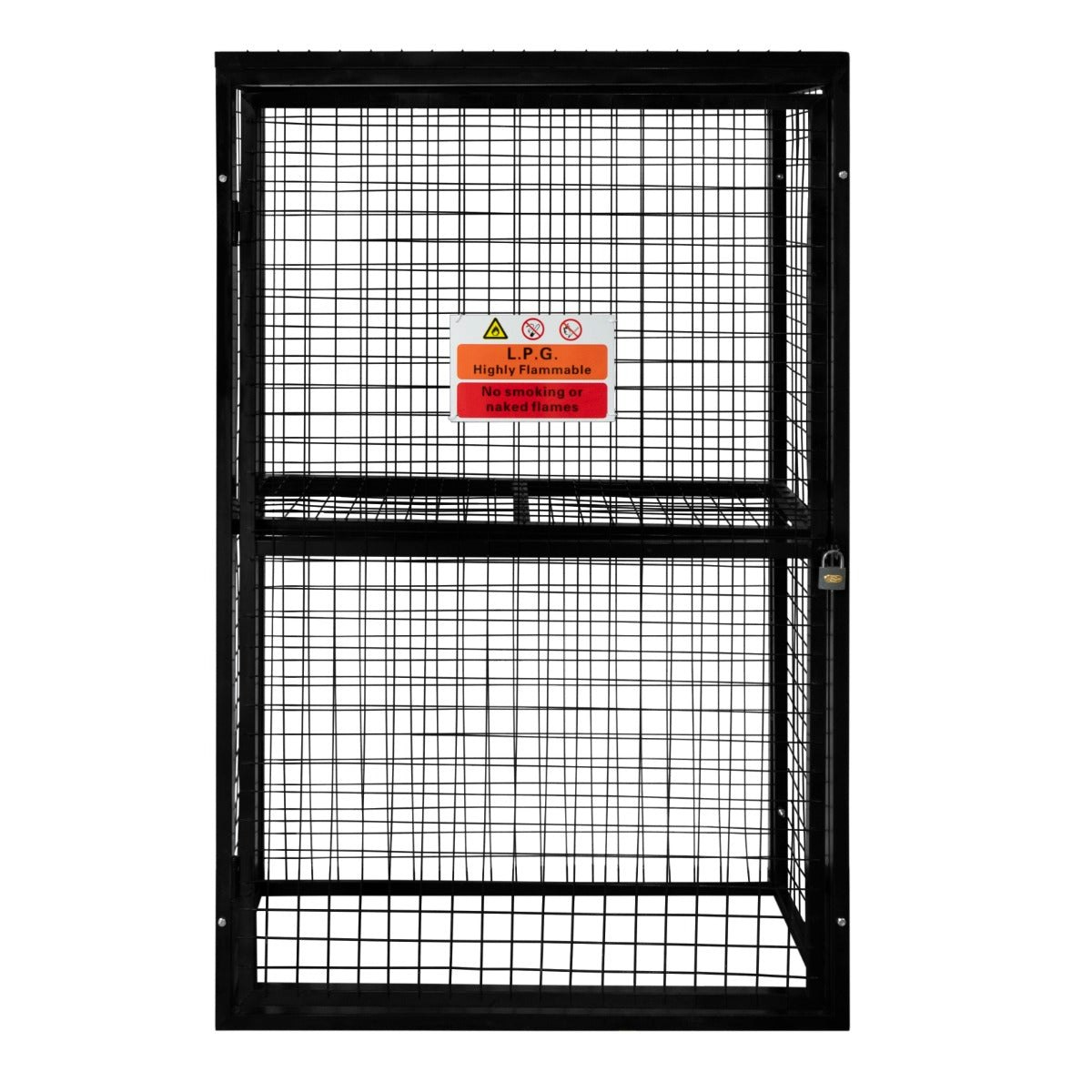 Rackhams Gas Bottle Collapsible Mesh Cage – 184 X 116 X 57Cm