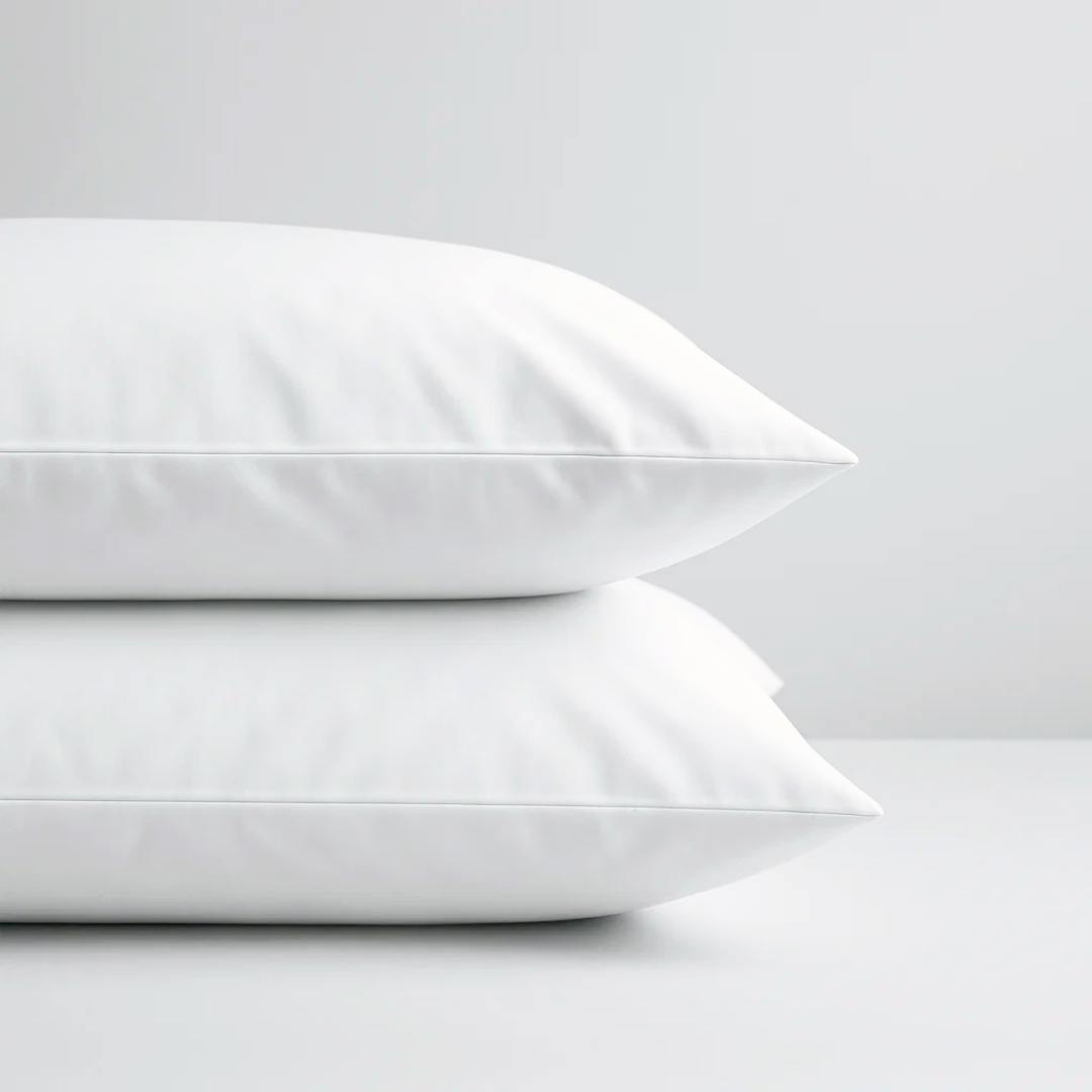 Rackhams White Cool & Crisp Pillowcase Pair In (Organic Cotton) - Regular - 'Oxford' Sham
