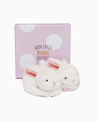 Doudou Et Compagnie Pink Baby Bunny Booties