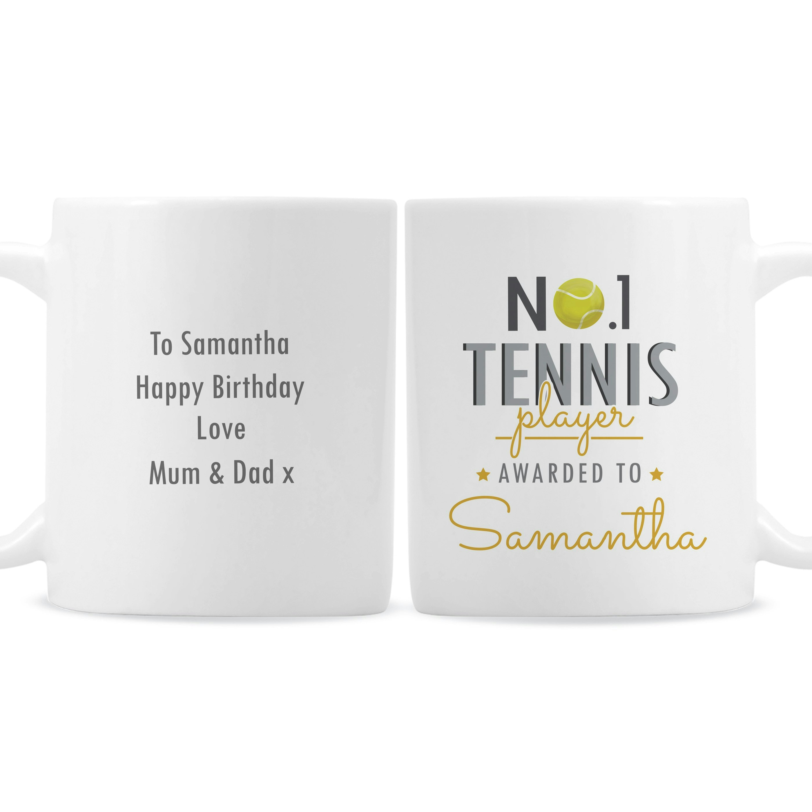 Personalised Memento Company Personalised No.1 Tennis Player Mug